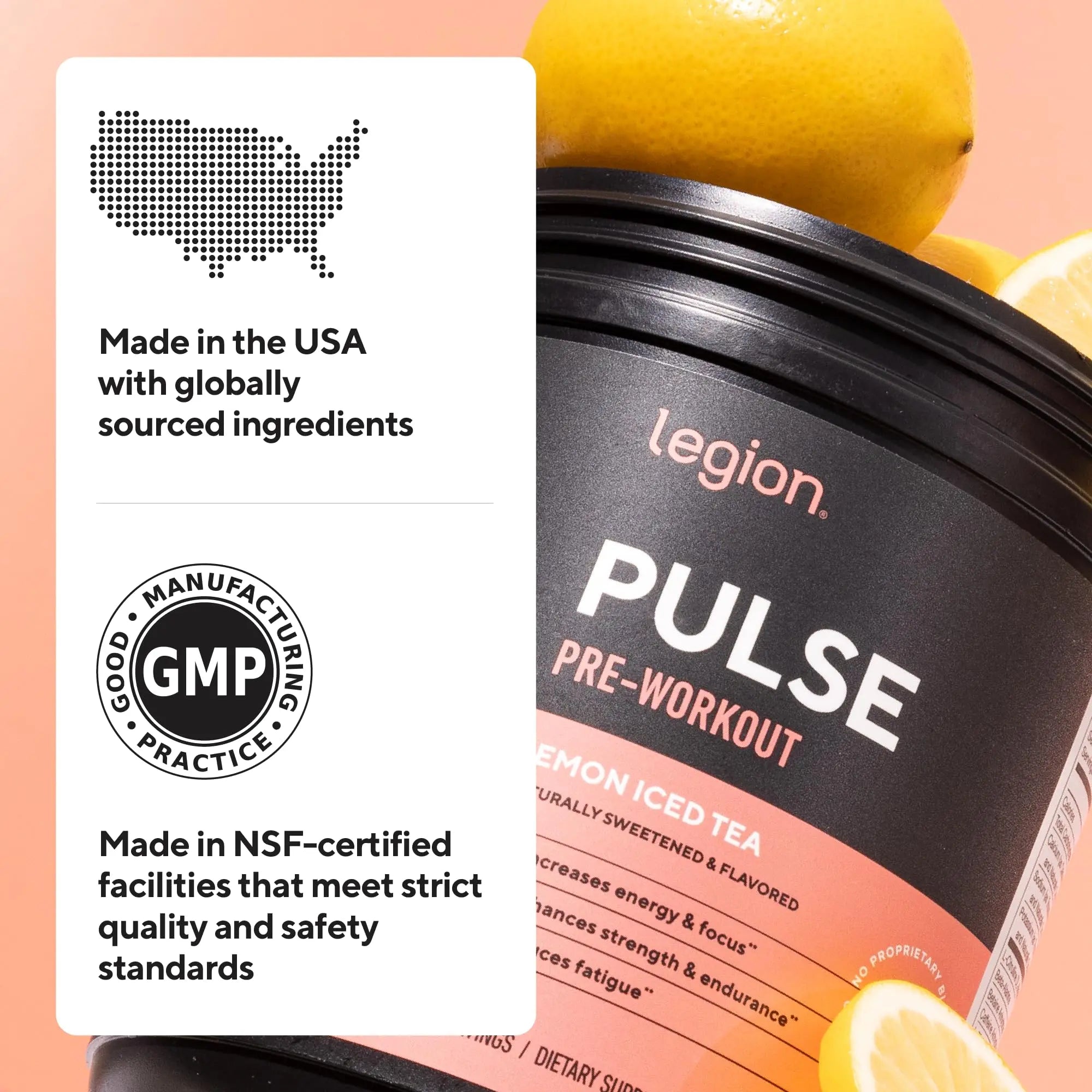 LEGION Pulse Pre Workout Supplement - All Natural Nitric Oxide Preworkout Drink to Boost Energy, Creatine Free, Naturally Sweetened, LEGION uk supplements