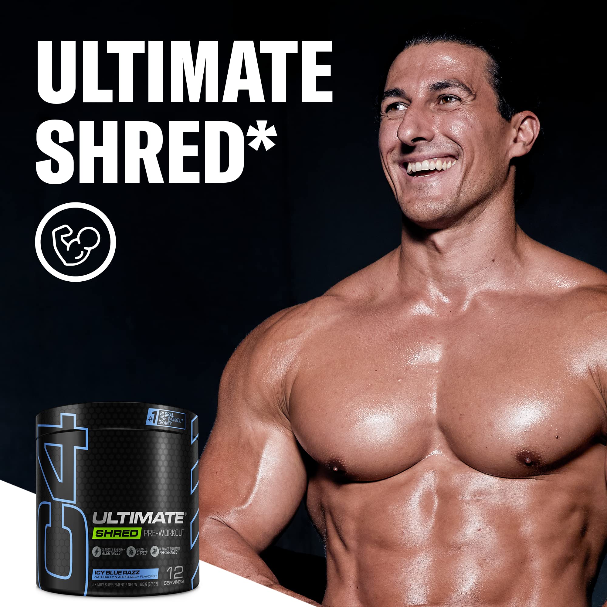 Cellucor C4 Ultimate Shred Pre Workout Powder, Fat Burner for Men & Women, Metabolism Cellucor uk supplements