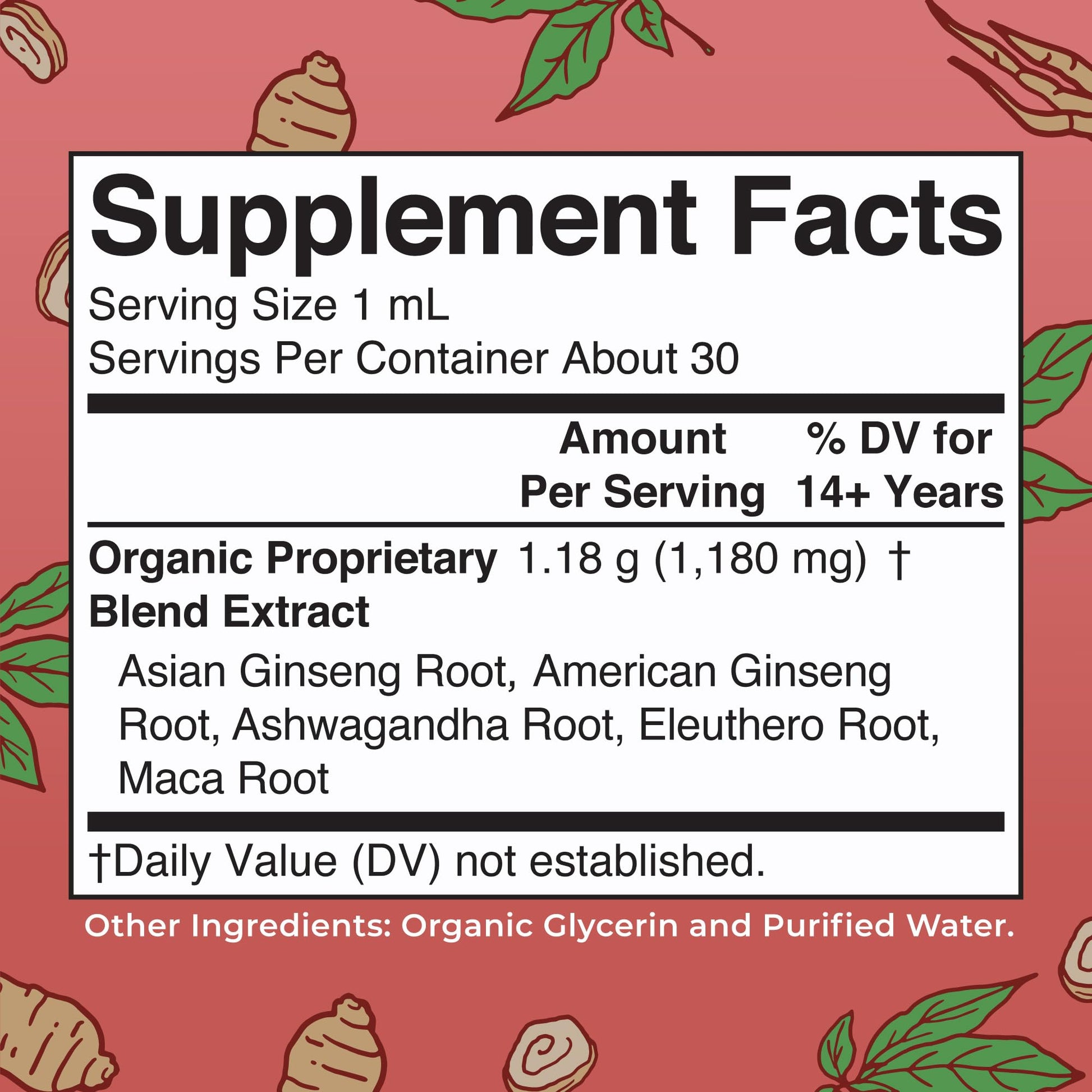 MaryRuth Organics Herbal Supplement for Brain Function | Boost Energy | Memory | Vitality USDA | Ginseng with Ashwagandha | Eleuthero and Maca Root Extract | 1 Fl Oz MARYRUTH'S uk supplements
