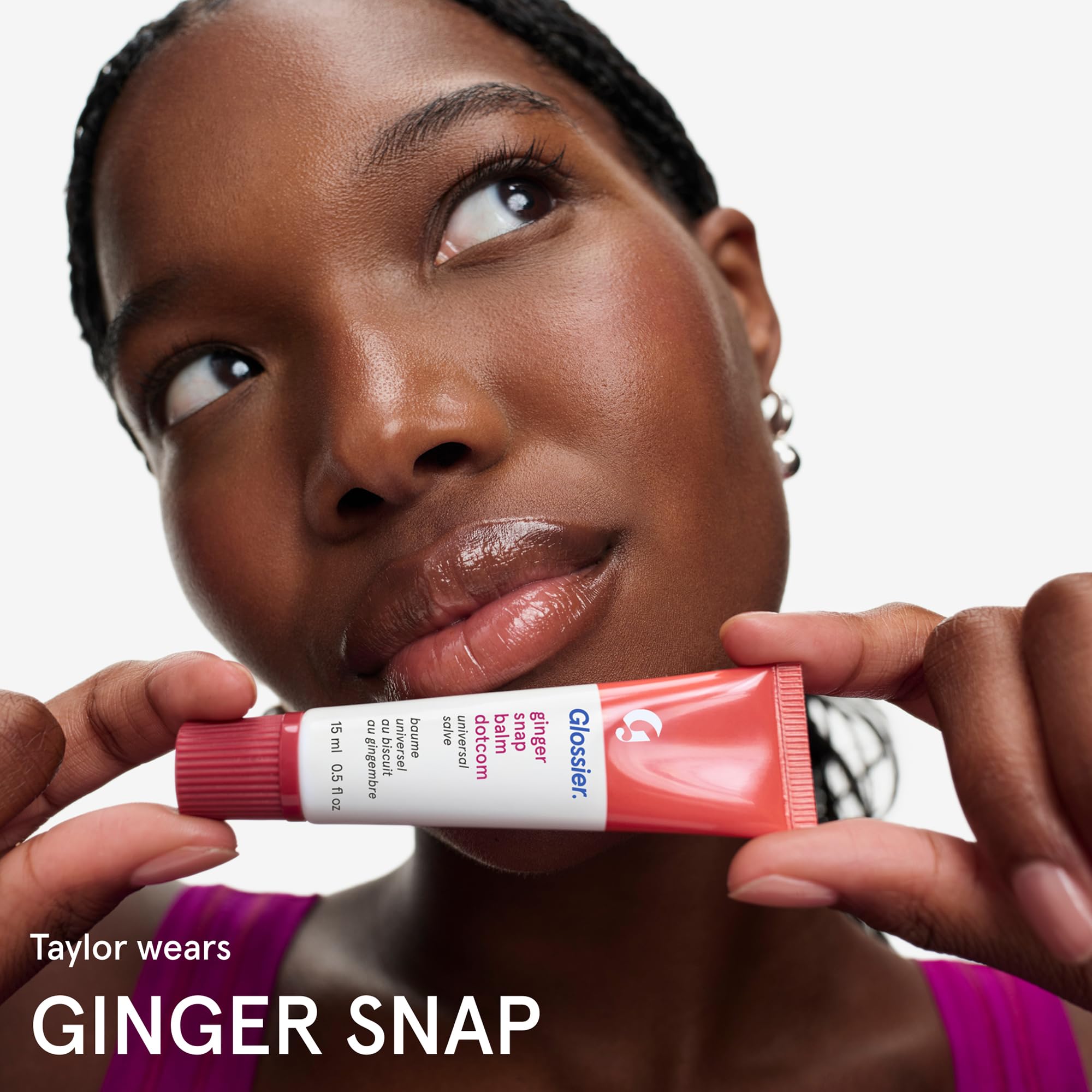 Glossier Balm Dotcom Hydrating Lip Balm Duo - Peppermint Bark & Ginger Snap - Lanolin, Beeswax & Castor Oil for Dry Lips - Nourishing Lip Care Gift Set, 2 x 15ml Glossier uk supplements