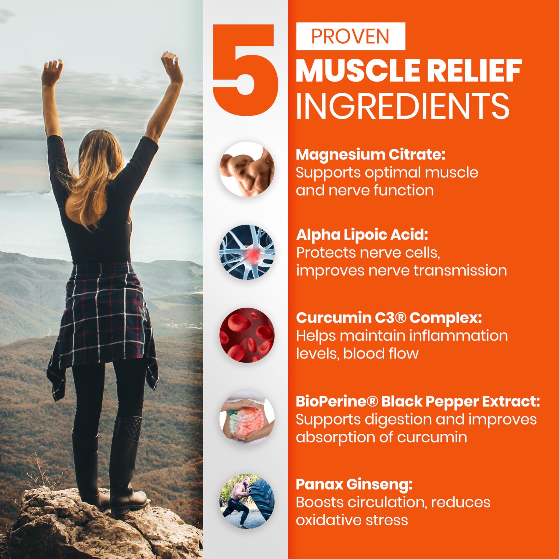 SaltWrap Mag 3D – Daytime (Non-Drowsy) Leg Cramp & Muscle Relief Support - Natural Supplement for Muscle and Nerve Health with Turmeric, Alpha Lipoic Acid & Magnesium SaltWrap uk supplements