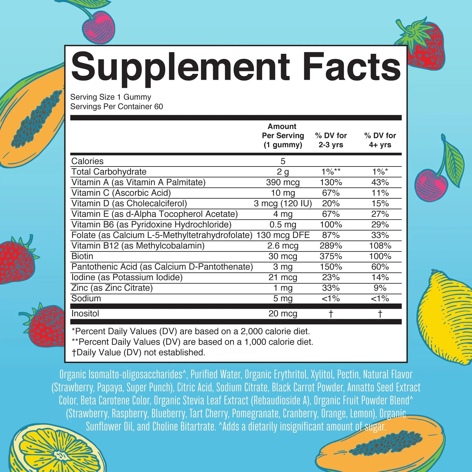 MaryRuth Organics Multivitamin and Probiotic Gummies (Strawberry) for Kids | Clean Label Project Verified® | Vitamins for Gut Health MARYRUTH'S uk supplements