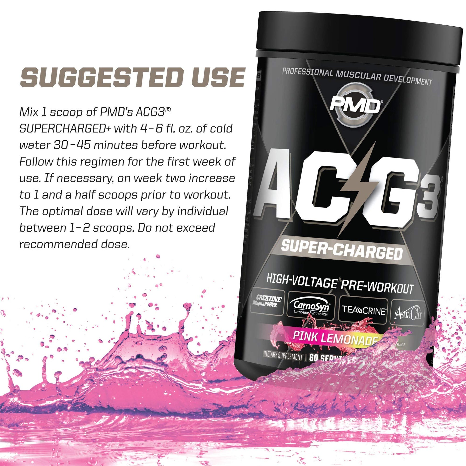PMD Sports ACG3 Supercharged - Pre Workout - Powerful Strength, High Energy, Maximize PMD uk supplements