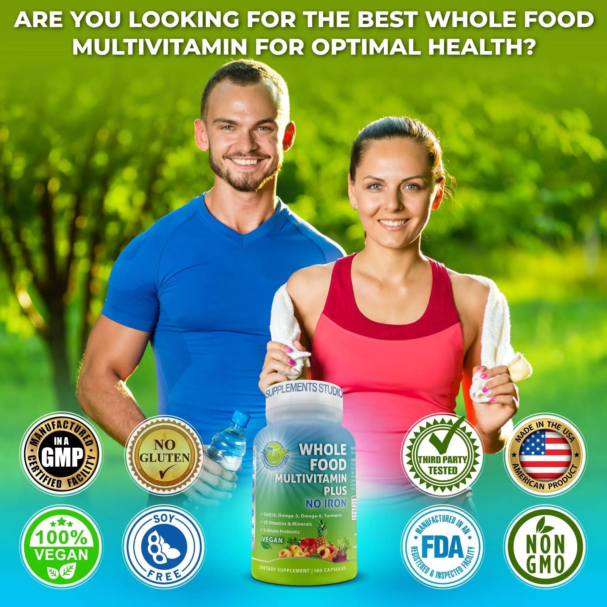 SUPPLEMENTS STUDIO Vegan Bone, Immune, & Energy Support Trio – Whole Food Multivitamin with Iron + Women’s Multivitamin with Iron SUPPLEMENTS STUDIO uk supplements
