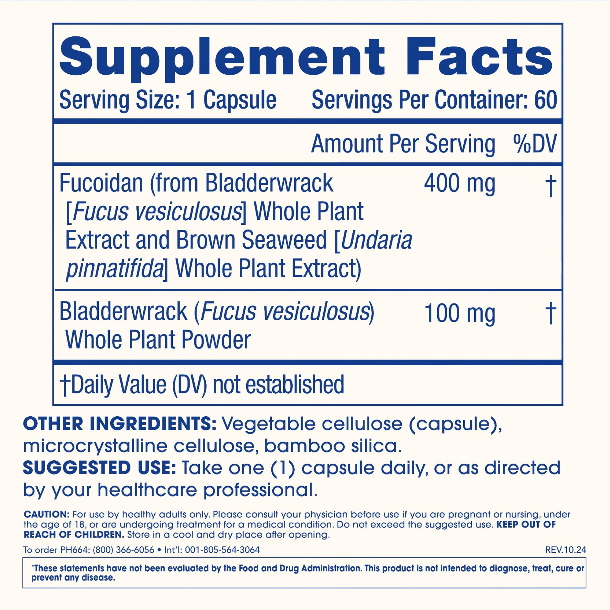 ProHealth Sirtuin 6 Activator | 60 Capsules | Fucoidan-Rich Seaweed Extract to Activate SIRT6 for Longevity, DNA & Cellular Support | Triple Lab-Tested, GMP-Manufactured in USA ProHealth uk supplements