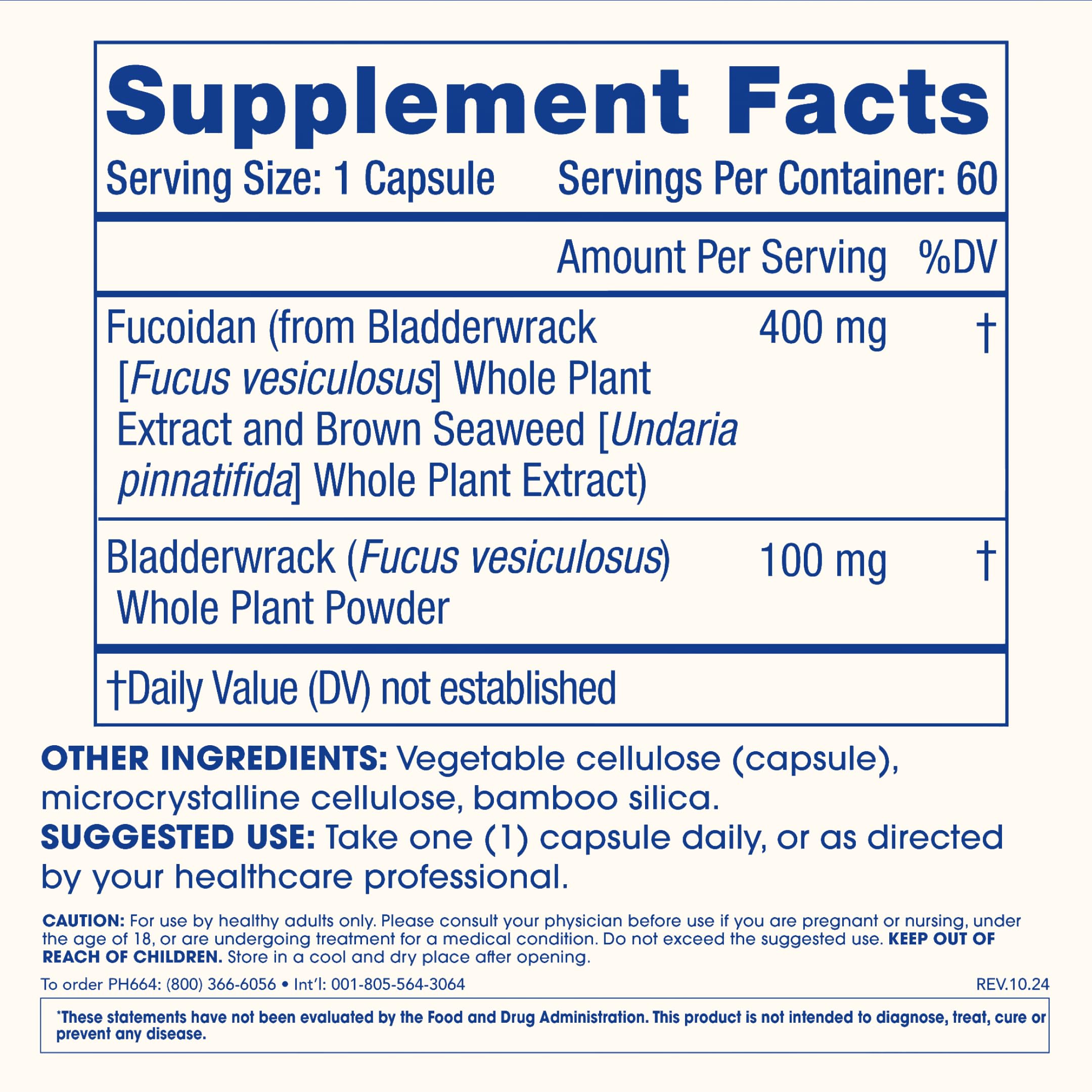 ProHealth Sirtuin 6 Activator | 60 Capsules | Fucoidan-Rich Seaweed Extract to Activate SIRT6 for Longevity, DNA & Cellular Support | Triple Lab-Tested, GMP-Manufactured in USA ProHealth uk supplements