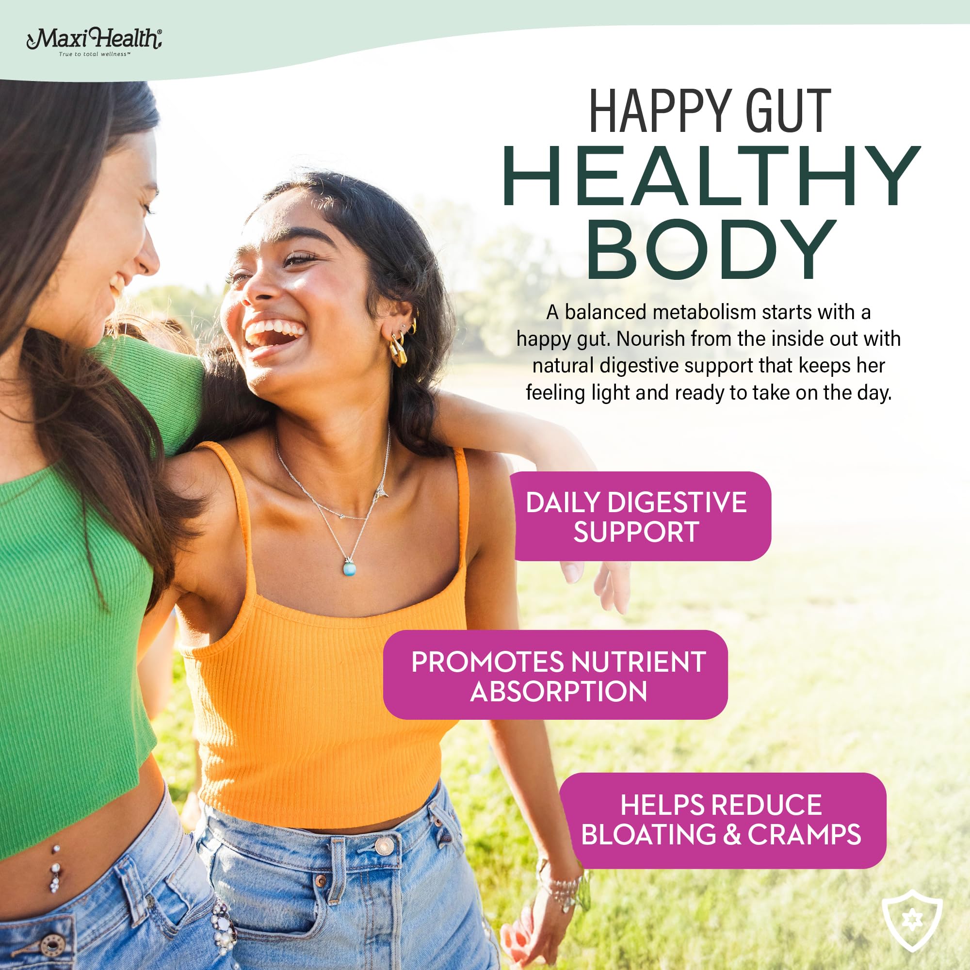Teen Vitamins for Girls 12-17 - Teen Multivitamin D3, Iron, Calcium, Biotin, Zinc, Digestive Enzymes – Teenager Girl Multi Vitamins Maxi Health uk supplements