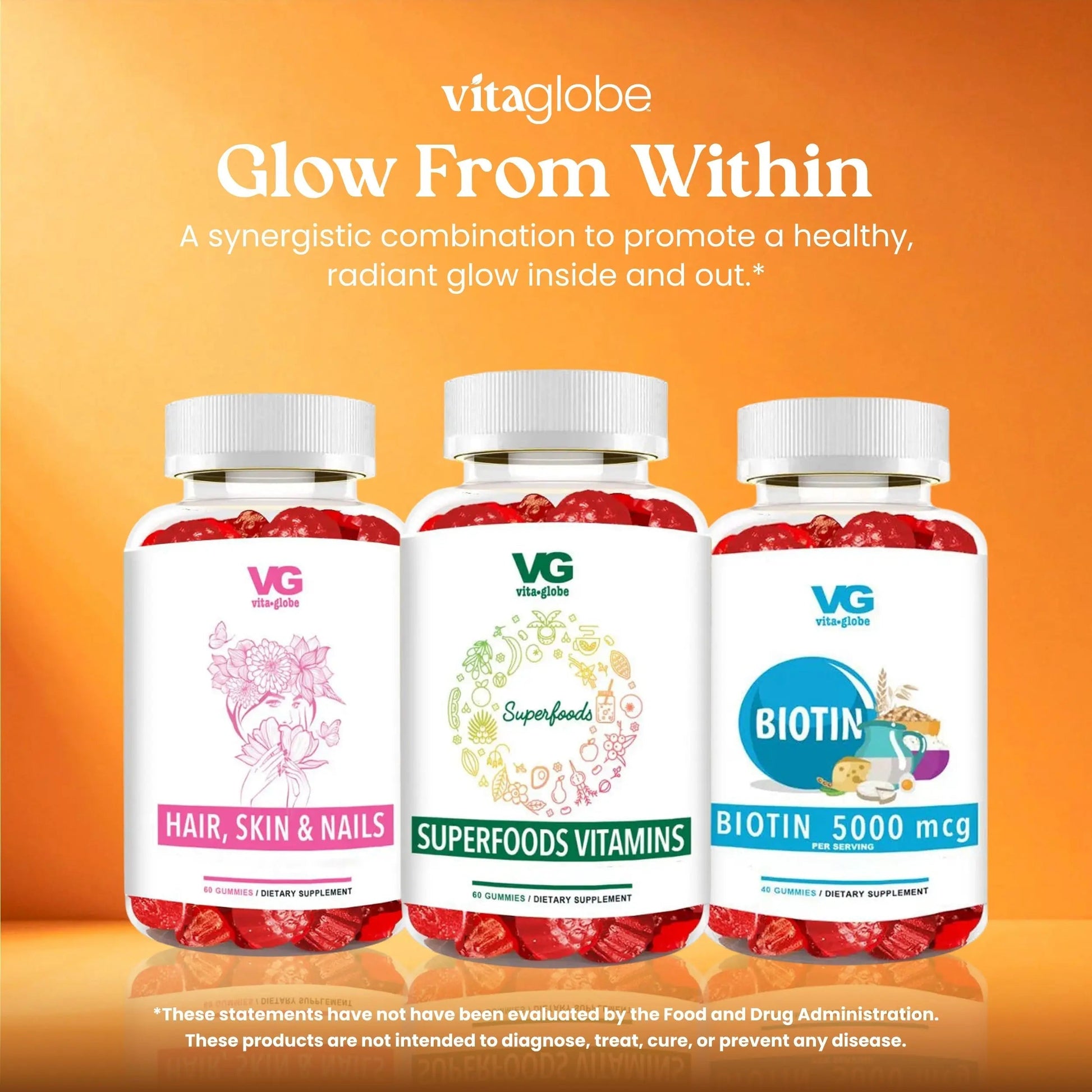 VITA GLOBE Superfood Gummy Vitamins – Immune Health & Antioxidant Support – Daily Wellness Gummies for Adults & Kids – Vegan VITA GLOBE uk supplements