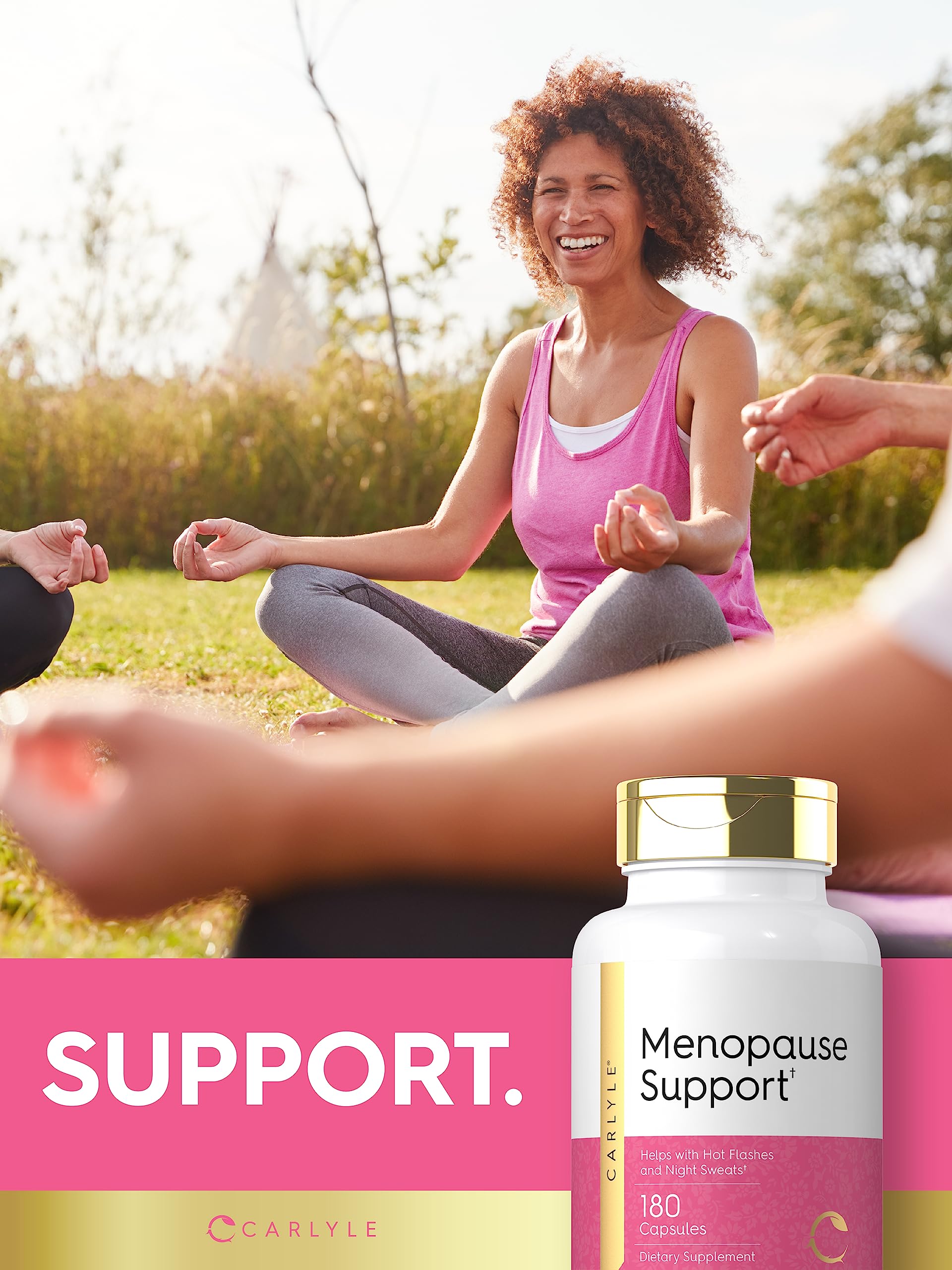 Carlyle Menopause Supplement for Women | 180 Capsules | Helps with Hot Flashes and Night Sweats | Non-GMO, Gluten Free Menopause Support Carlyle uk supplements