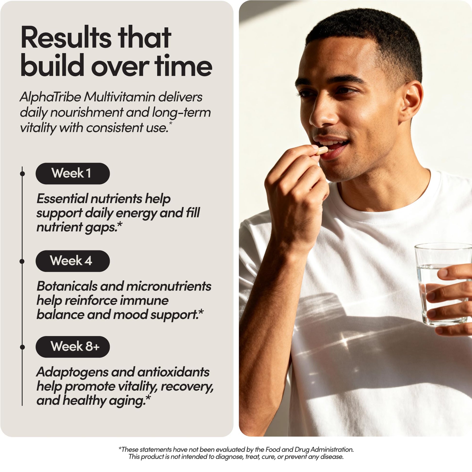 Alpha Tribe Multivitamin for Men & Organizer w/Seamoss Black Seed Oil Ashwagandha Burdock Root Turmeric Bladderwrack Vitamin C | Daily Men's Vitamins & Minerals Supplement | 60 Count Alpha Tribe uk supplements