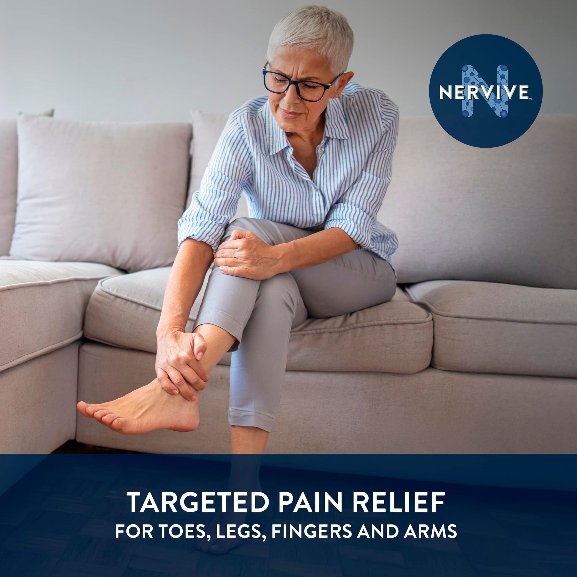 Nervive Pain Relieving Spray, Lidocaine Spray, Nervive Pain Relief, Lidocaine Topical, Foot Pain, Leg Pain, Hand Pain, Max Strength Formula, for Hard to Reach Areas, 4.5oz Nervive uk supplements