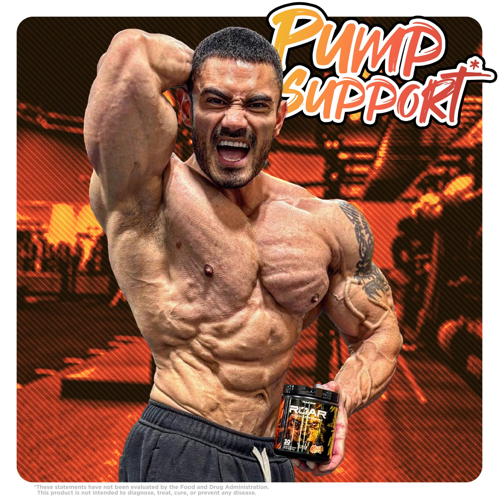 Rule 1 R1 ROAR, Peach Mango - 11.11 oz - Pre-Workout Powder - With Creatine, Beta-Alanine Rule 1 Proteins uk supplements