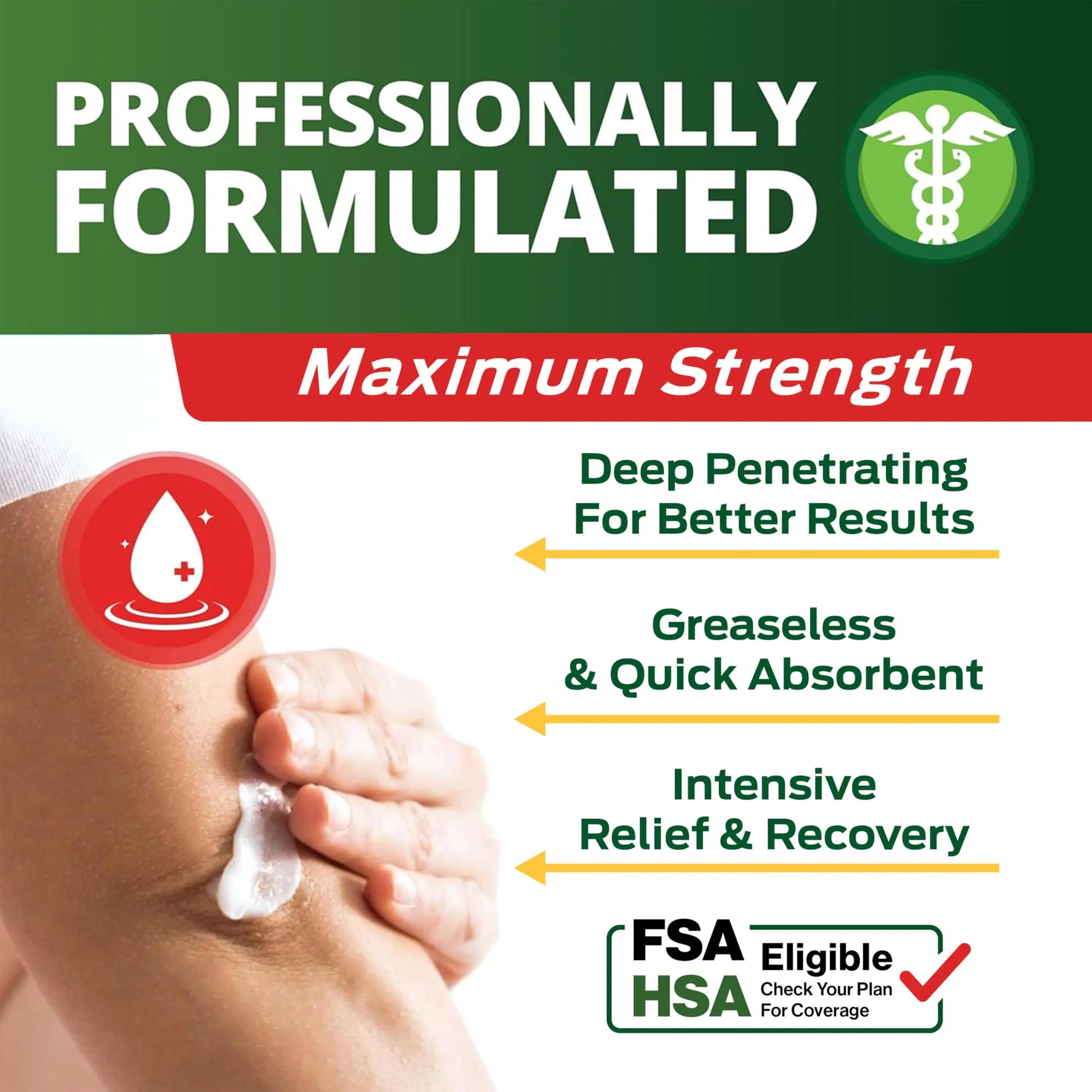 Owell Naturals Deep Penetrating Pain Relief Cream, Maximum Strength Formula for Joints & Muscles, Lower Back, Knees, Hands, Legs, Ankle – Fast Acting Comfort, 7 oz Owell Naturals uk supplements
