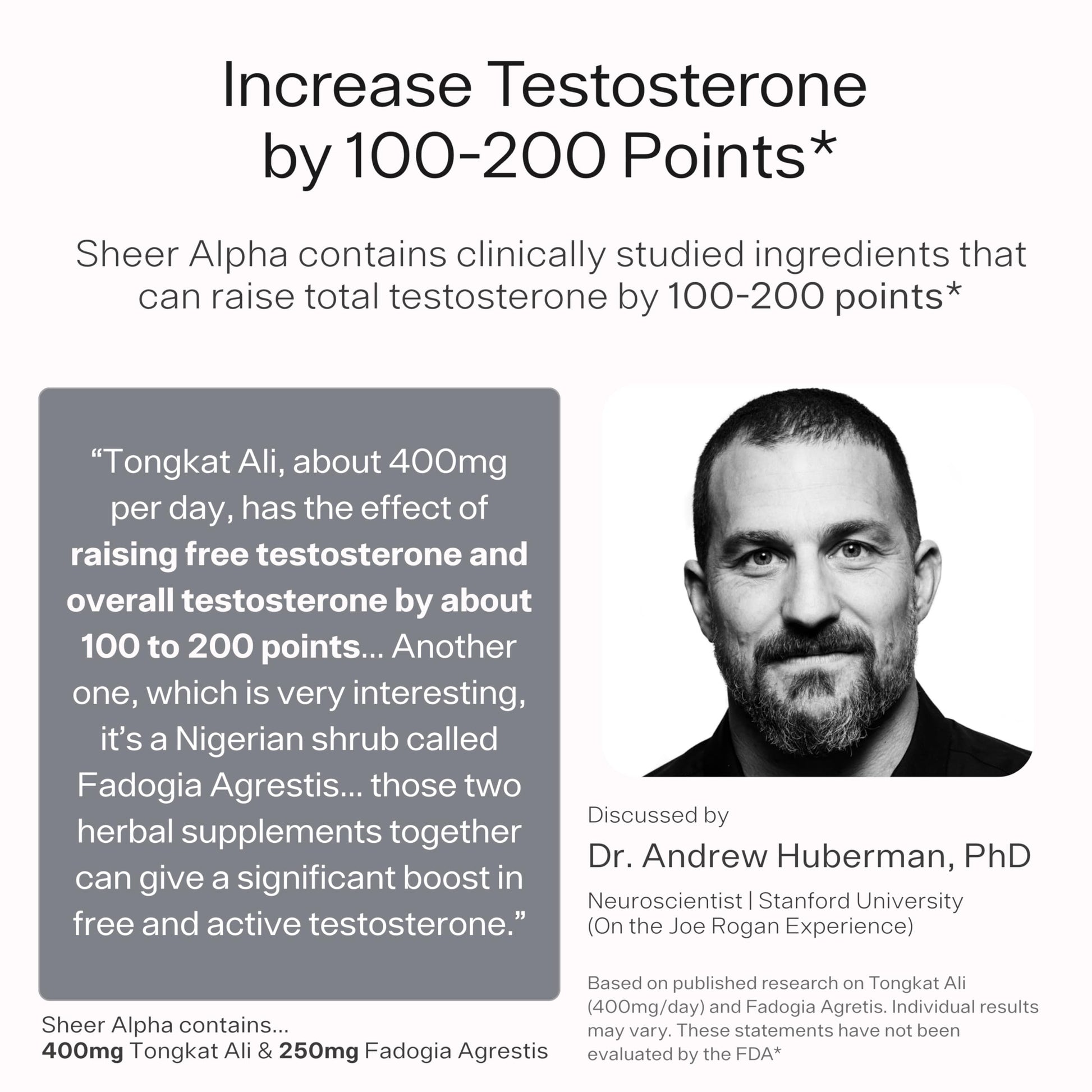 Testosterone Booster for Men - Sheer Alpha T-Booster - Clinically Backed Dose, Strongest Formula - Made in USA - Premium Blend of Fadogia Agrestis Tongkat Ali and Shilajit. 30 Servings Sheer Strength Labs uk supplements