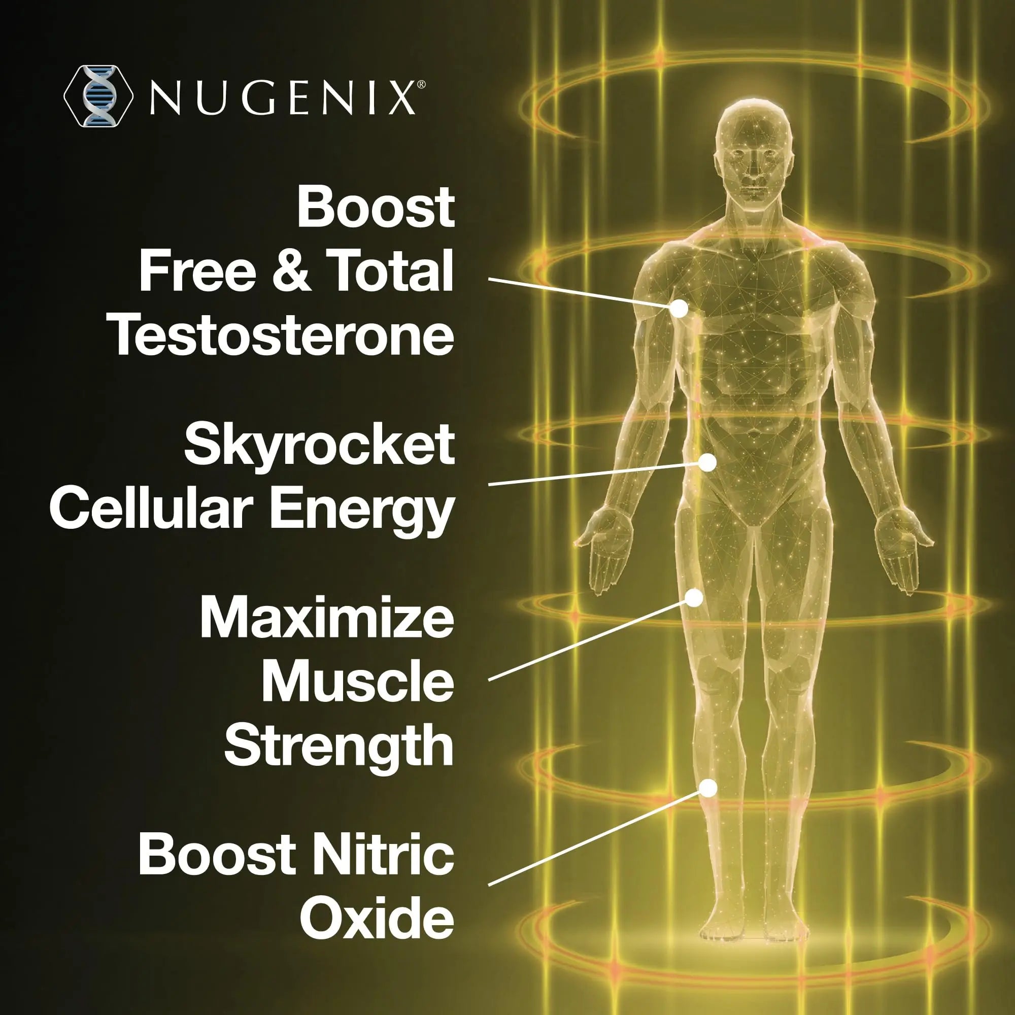 Nugenix Total-T2 - Nitric Oxide Booster for Men, Tesnor, S7, ElevATP, Tongkat, Citrulline, Nitric Oxide and Testosterone Supplement for Men (90 Count) Nugenix uk supplements