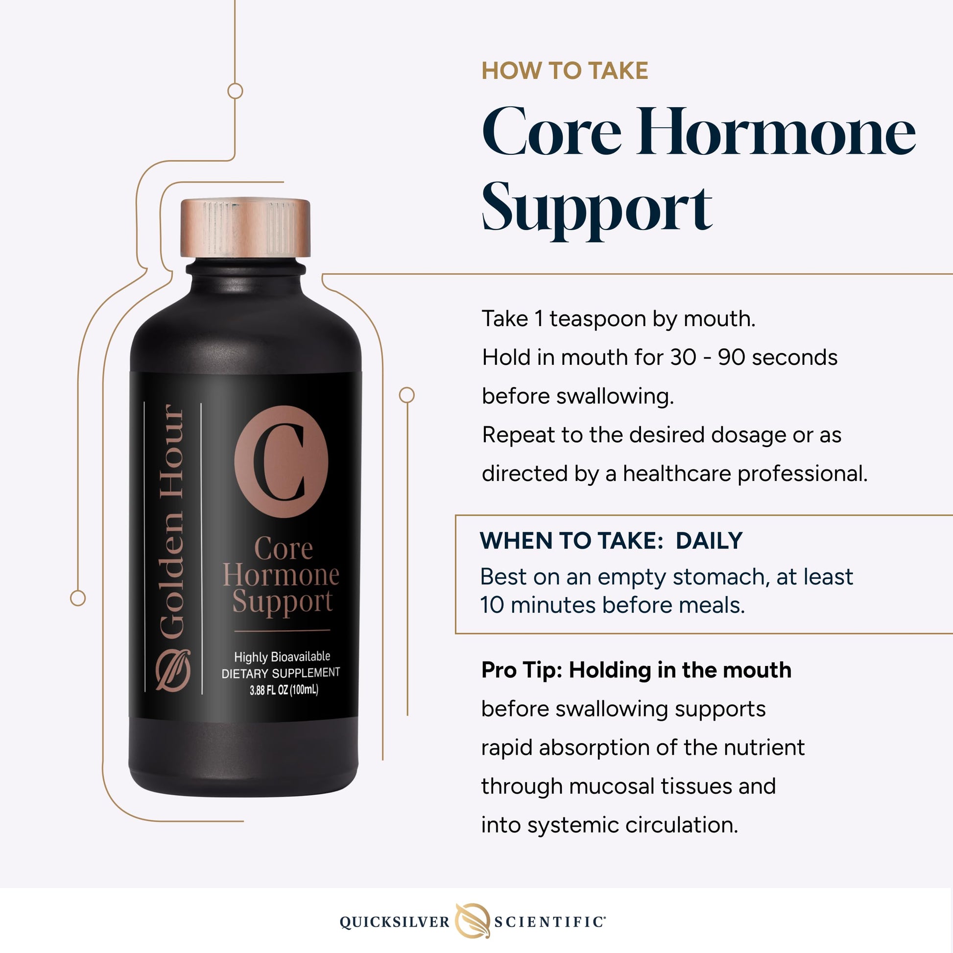 Quicksilver Scientific Core Hormone Support 3.88 fl oz (100ml) Quicksilver Scientific uk supplements