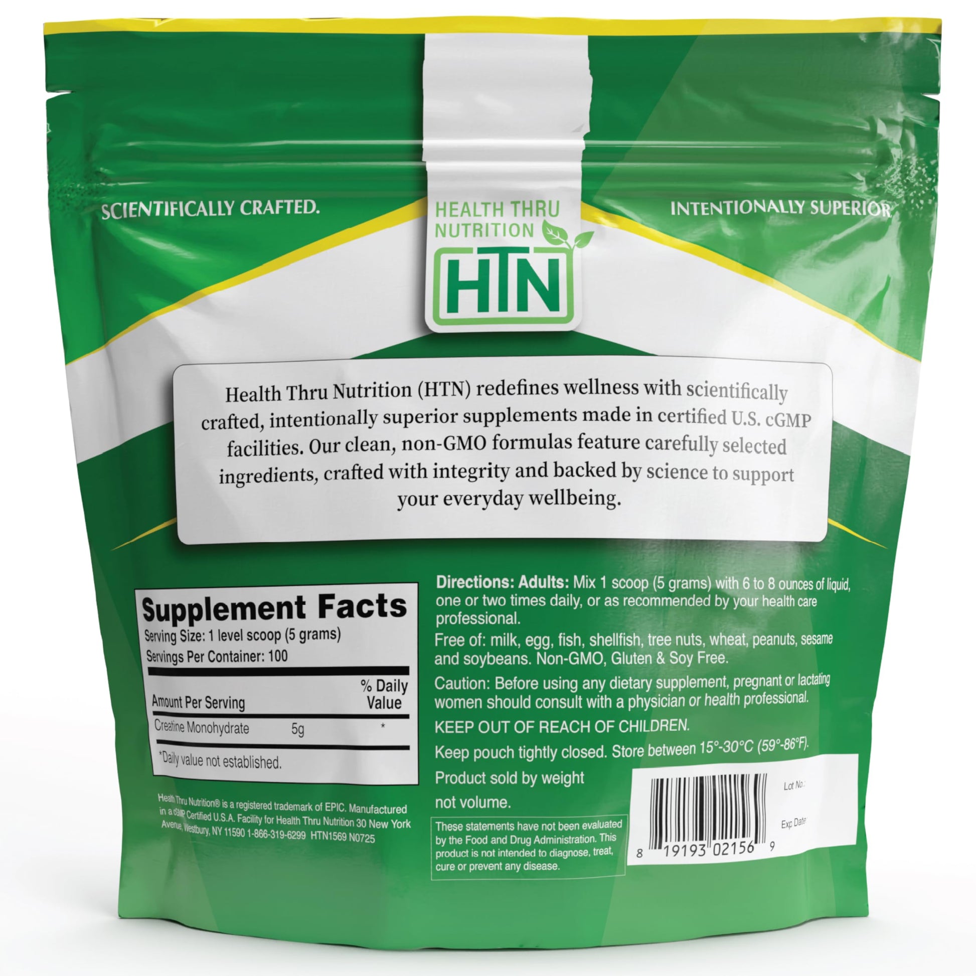 Health Thru Nutrition Creatine Monohydrate Micronized Powder – 500g Pure Unflavored – 5g Per Scoop – Workout Support, Muscle Fuel and Recovery Bulk Supplement | Non-GMO, Vegan Health Thru Nutrition uk supplements