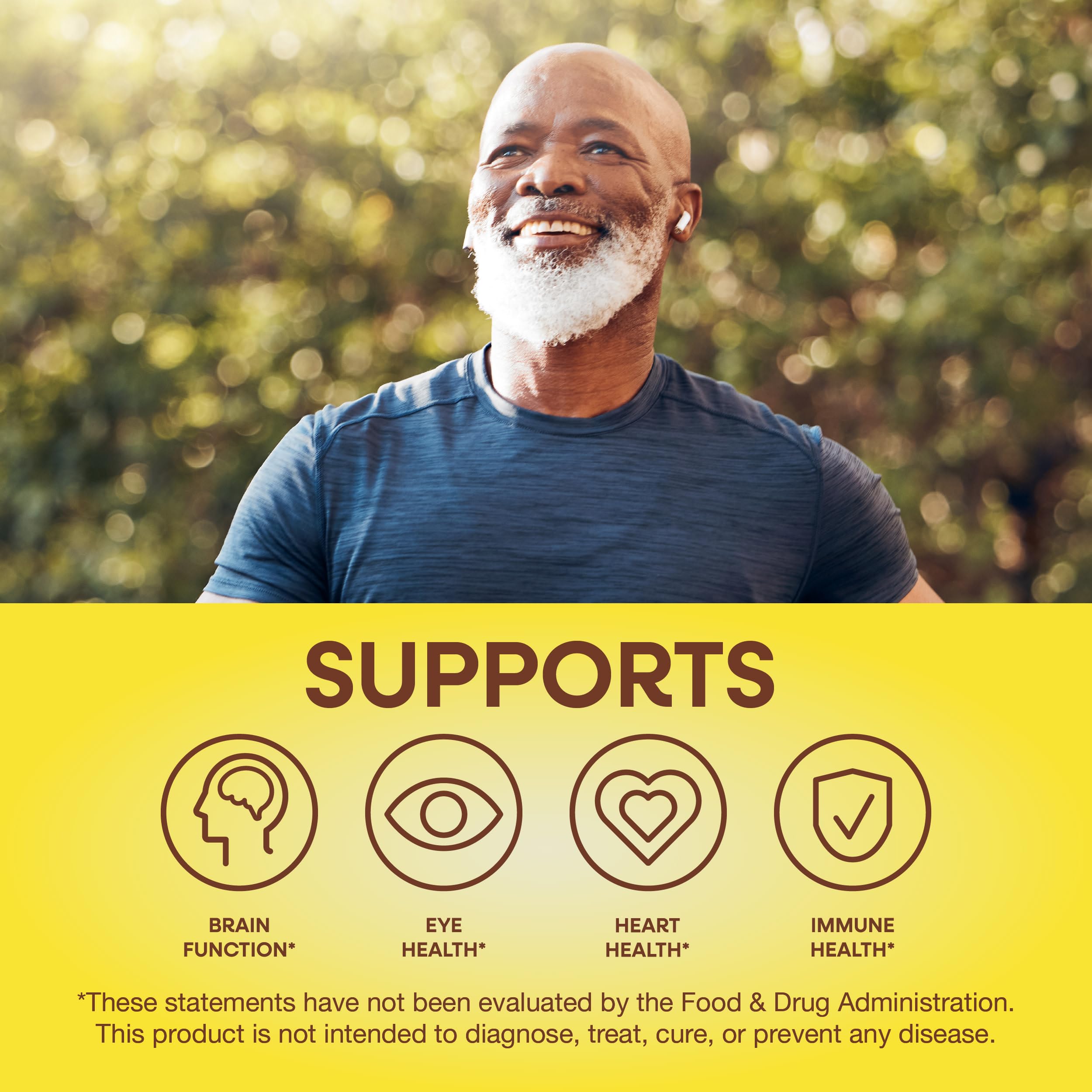 Nature's Way Alive! Men’s 50+ Daily Gummy Multivitamins, Supports Healthy Brain, Eyes, Heart*, B-Vitamins Nature's Way uk supplements