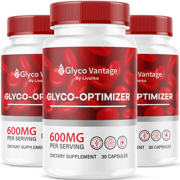 (3 Pack) Glyco Vantage Glyco Optimizer, Glyco Vantage, Glyco Vantage Capsules, Glyco Vantage Joint Optimizer, GlycoVantage Glyco Optimizer Pills, Glyco Vantage Support, 90 Capsules For 3 Months LIVORKA uk supplements