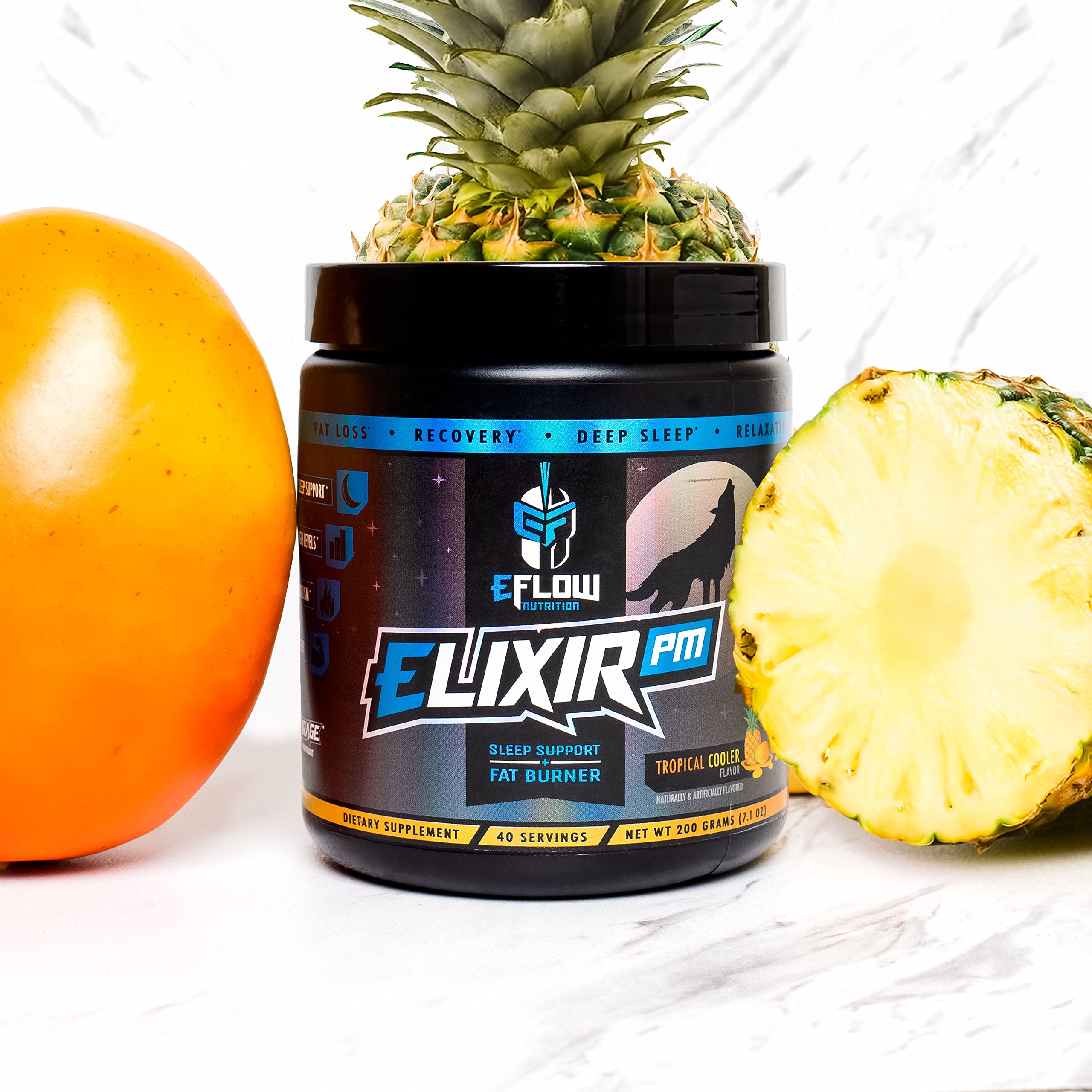 eFlow Nutrition Elixir PM - Night time Fat Burner and Natural Sleep Support - GABA, l-carnitine eFlow Nutrition uk supplements