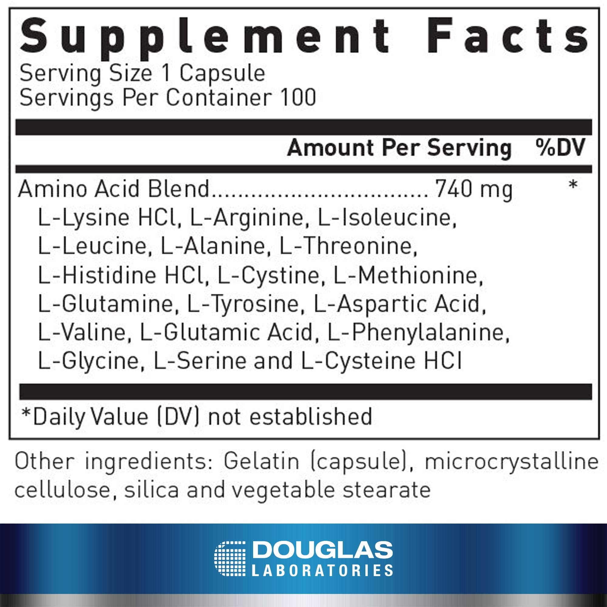 Douglas Laboratories Aminoblend | Nutritionally Balanced Mixture of Amino Acids | 100 Capsules Douglas Laboratories uk supplements