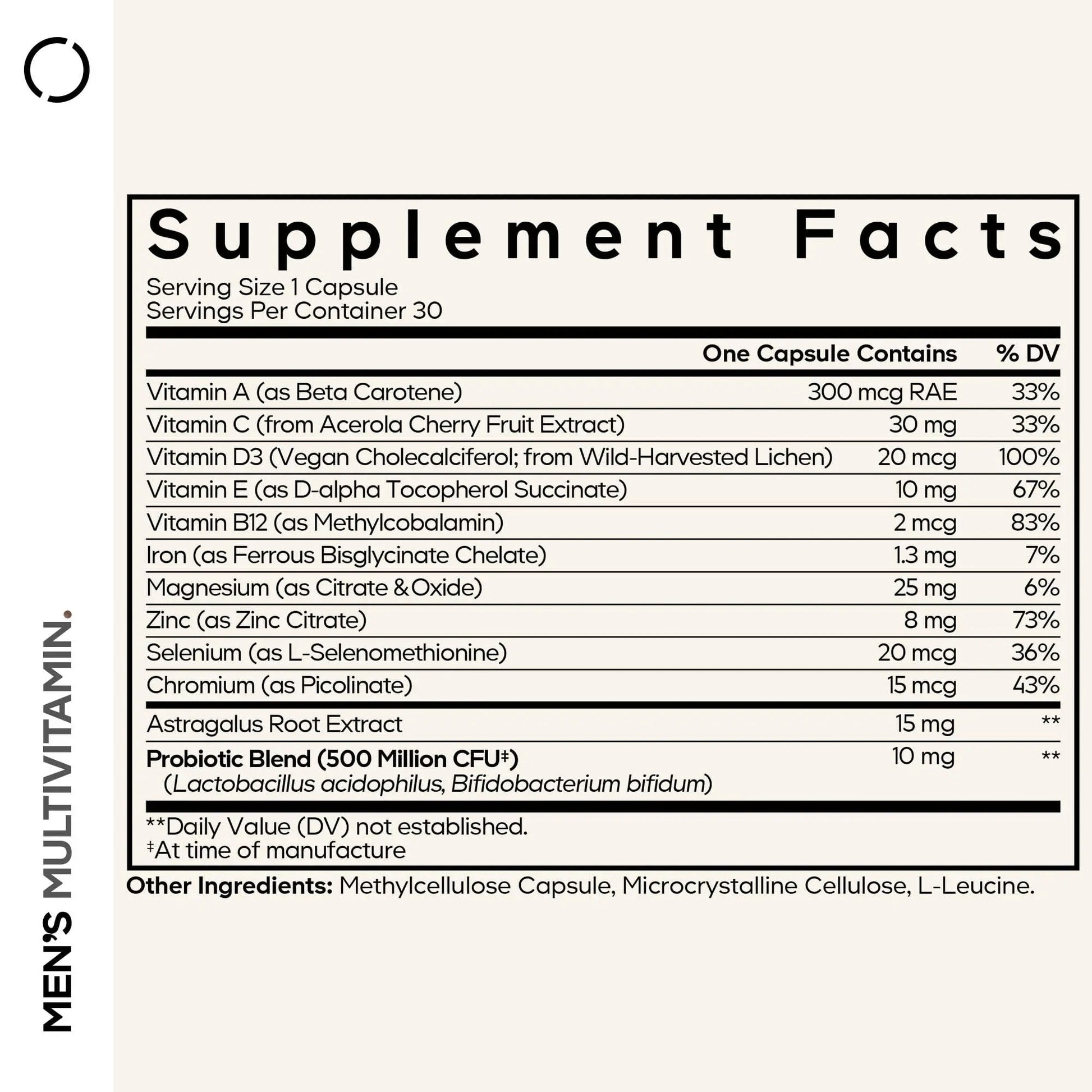 Codeage Men's Multivitamin - Daily Vitamins for Men with Vitamin A, C, D3, E, B12, Magnesium, Zinc, Iron, Chromium Codeage uk supplements