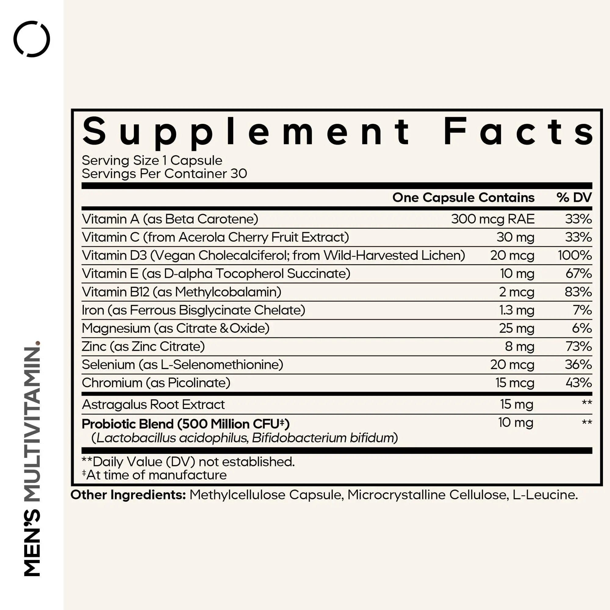 Codeage Men's Multivitamin - Daily Vitamins for Men with Vitamin A, C, D3, E, B12, Magnesium, Zinc, Iron, Chromium Codeage uk supplements