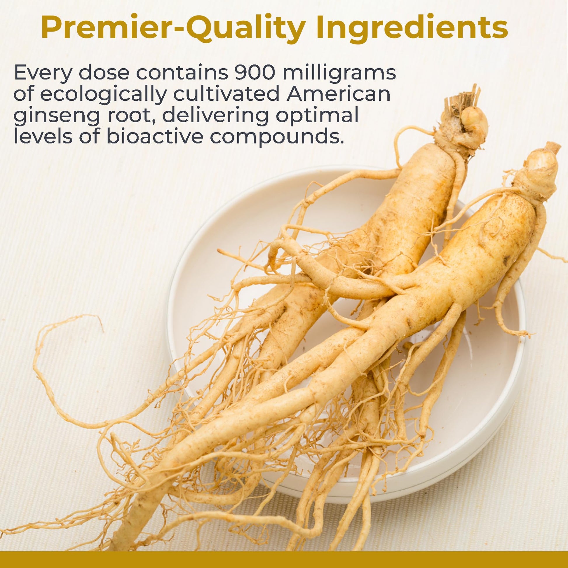 Premier Research Labs American Ginseng Supplement - American Ginseng Capsules, Herbal Ginseng Root Pills, North American Ginseng Herb Extract, Calming Energy Supplement - 60 Plant-Based Capsules Premier Research Labs uk supplements
