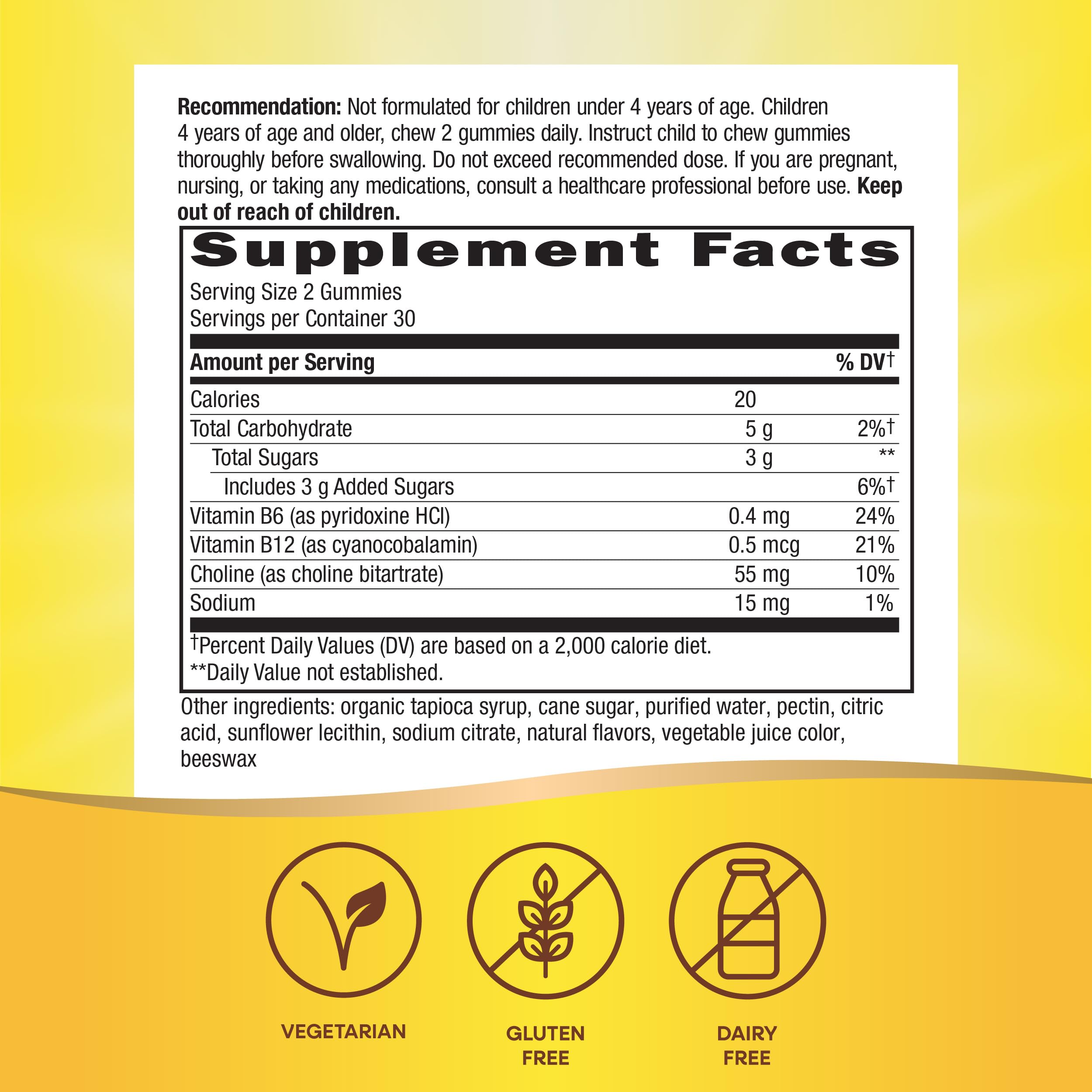 Nature's Way Kids Brain Supplement Gummies, Supports Healthy Brain Function*, Lemonade Flavored, 60 Gummies Nature's Way uk supplements
