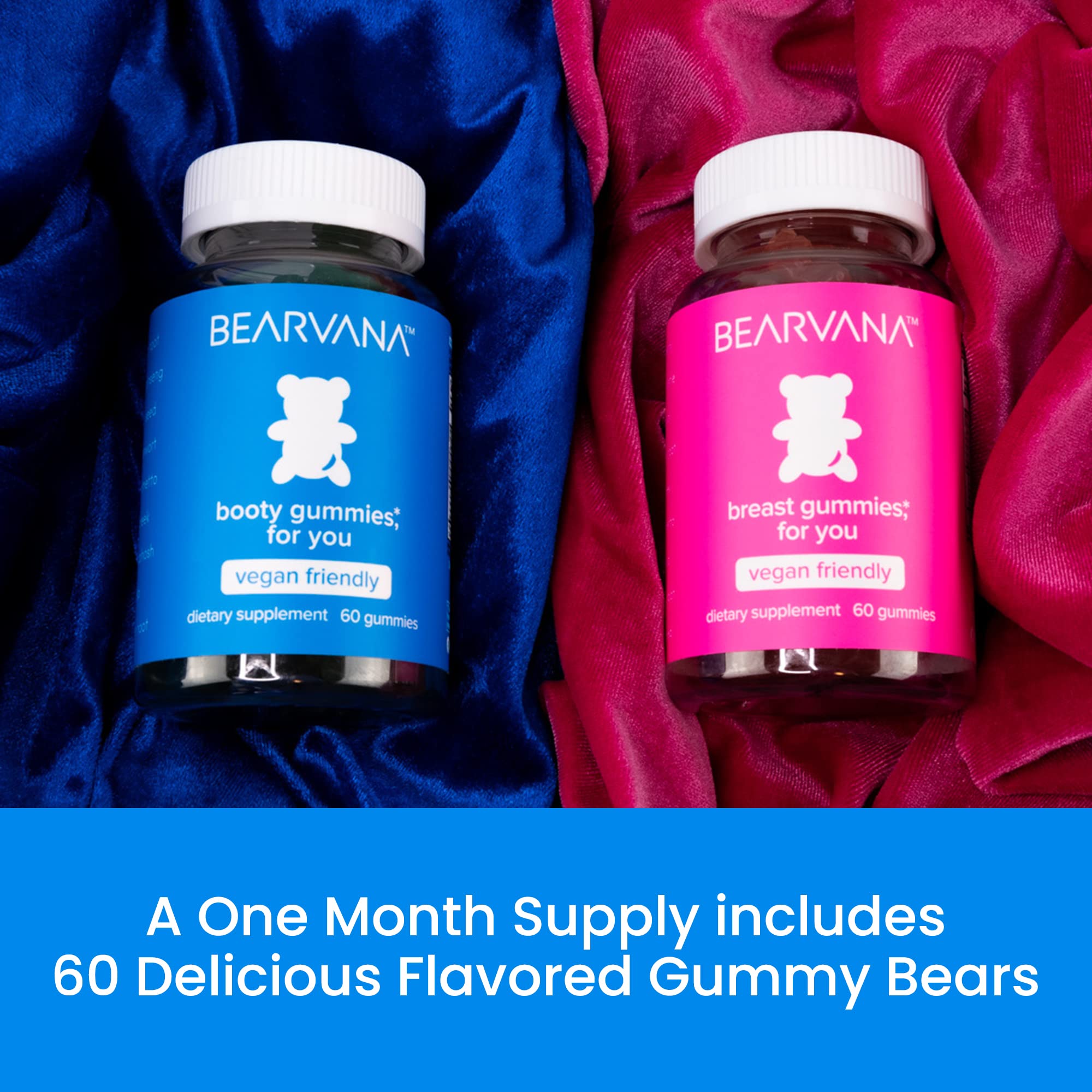 BEARVANA Gummies Combo Pack - Chest and Bum Gummies - Workout Aid - Women’s BEARVANA uk supplements