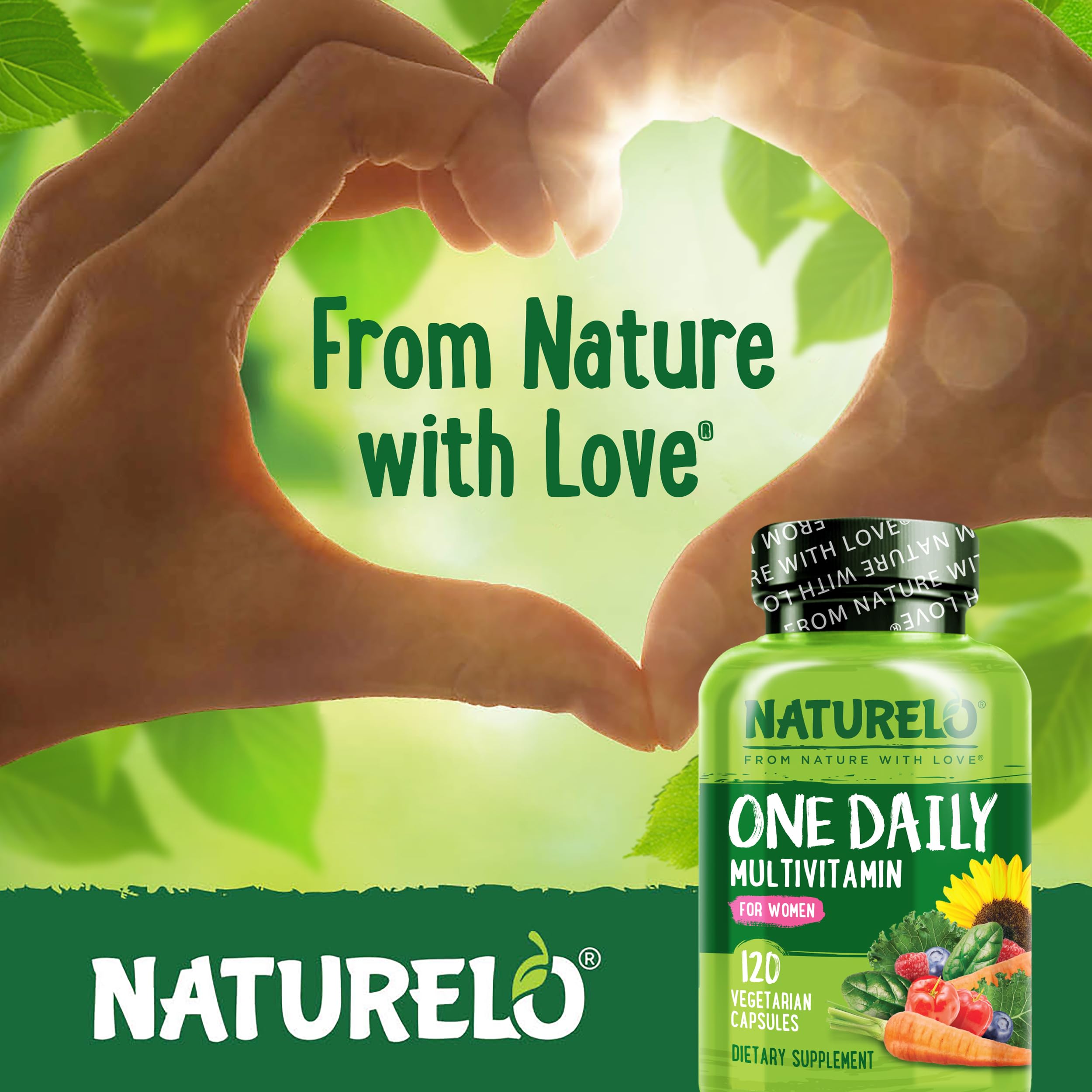 NATURELO One Daily Multivitamin for Women - Energy Support - Whole Food Supplement NATURELO uk supplements