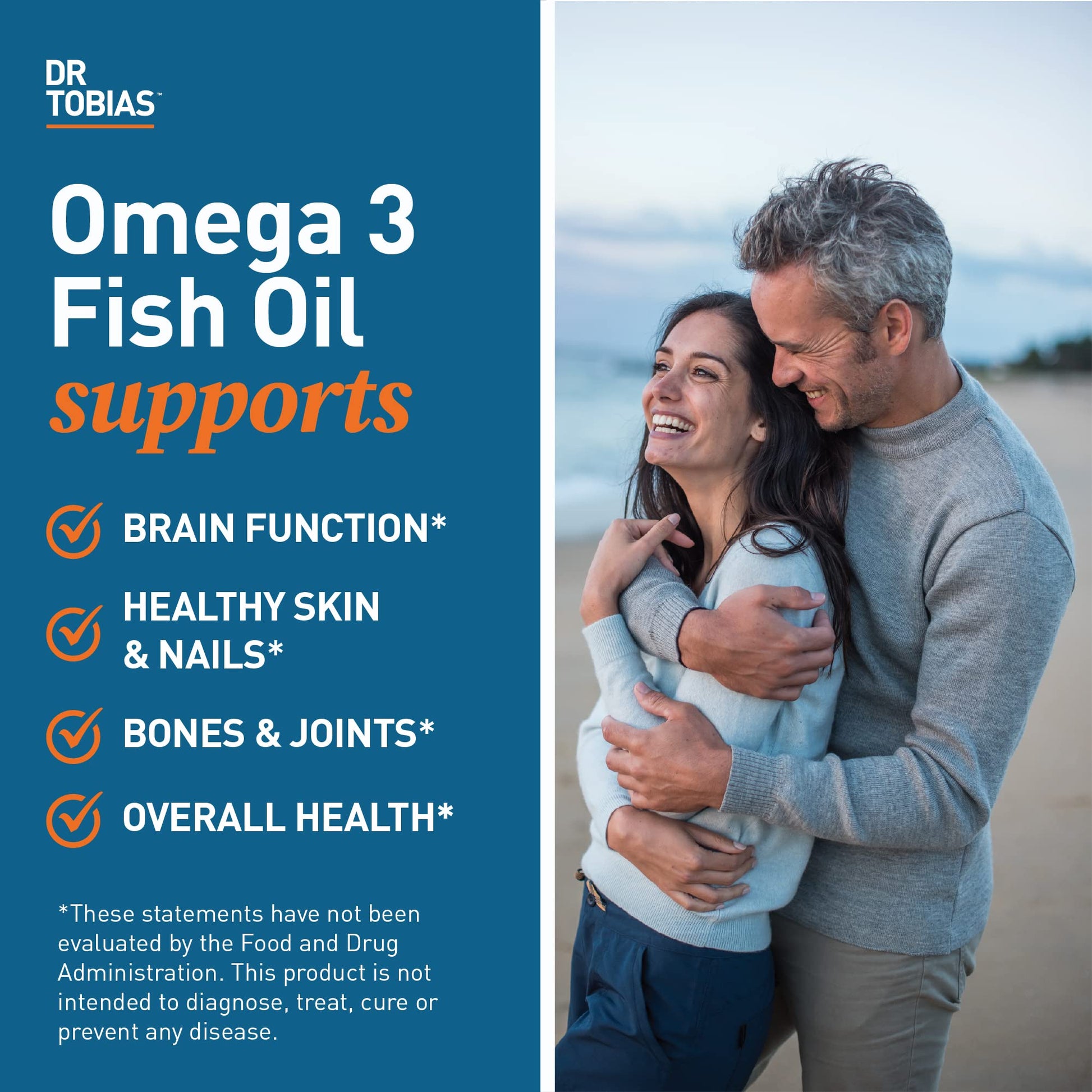 Dr. Tobias Omega 3 Fish Oil, 800 mg EPA 600 DHA Supplement for Heart, Brain & Immune Dr. Tobias uk supplements