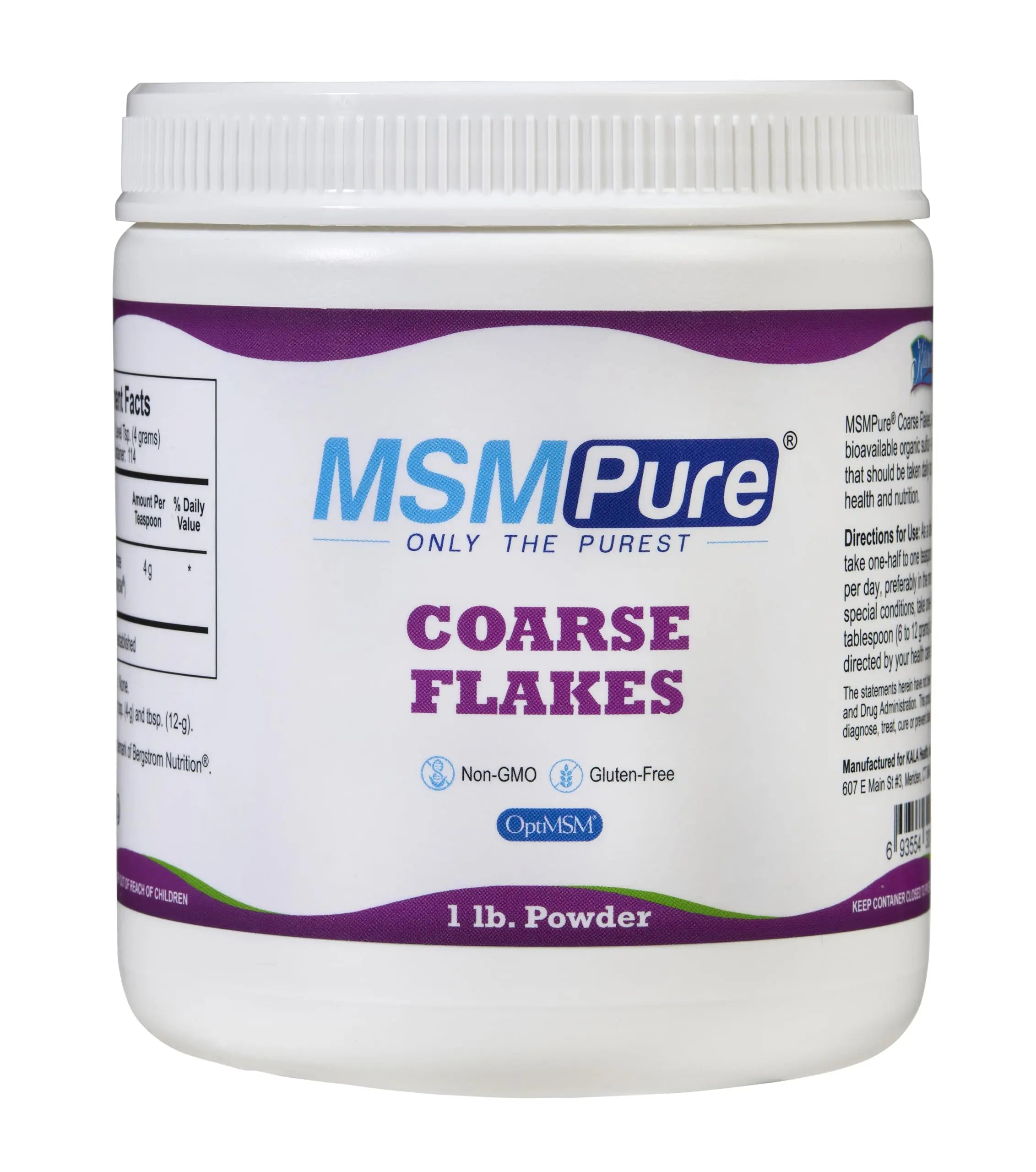 KALA HEALTH MSMPure Coarse Flakes 1lb and Muscle & Joint Cream 2oz Bundle KALA HEALTH uk supplements