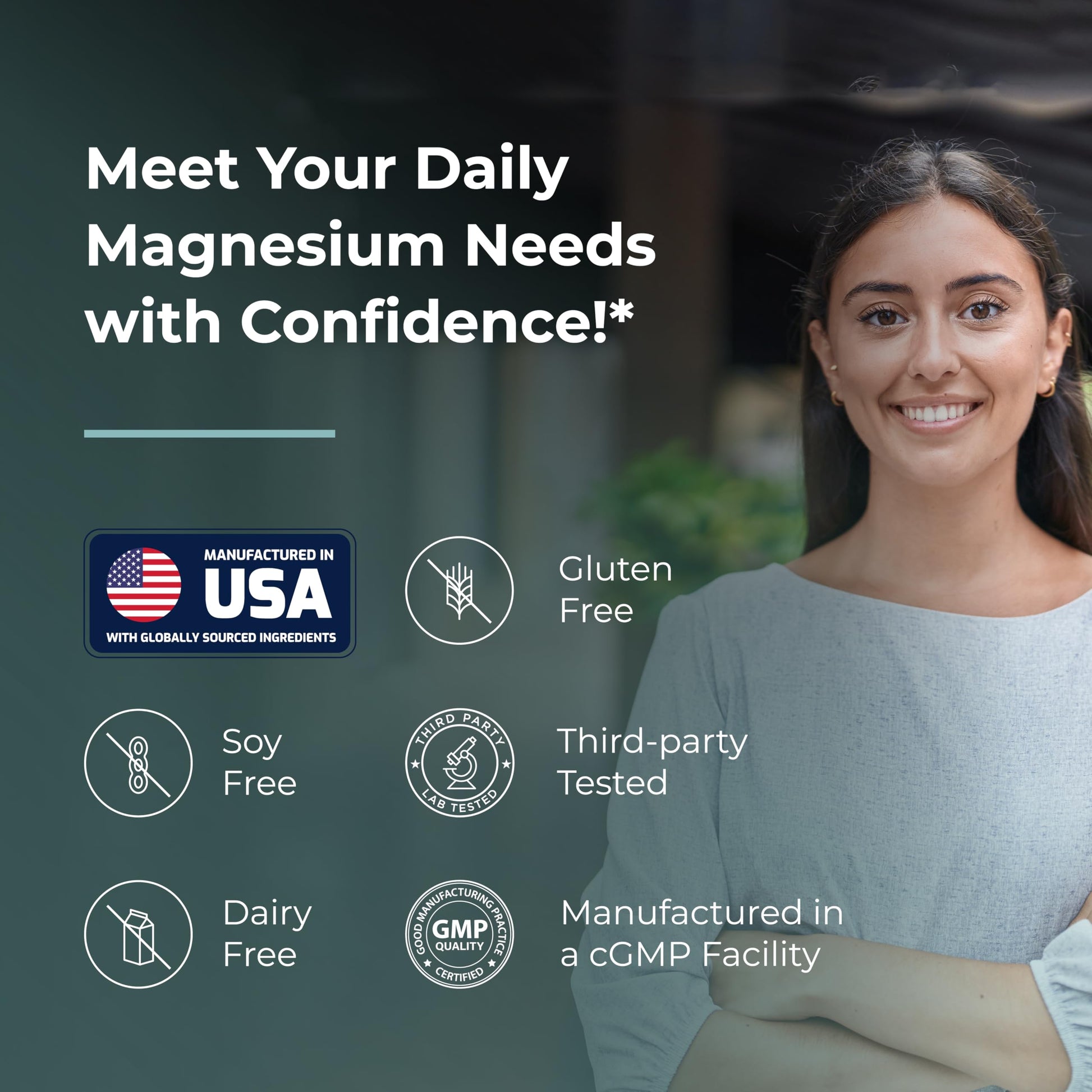 Sandhu's Magnesium Glycinate Lysinate | 120 Easy to Swallow Chelated Vegan Capsules | Magnesium Lysine Chelate Supplement for High Absorption | for Best Sleep, Leg Cramps, Relaxation Sandhu's uk supplements