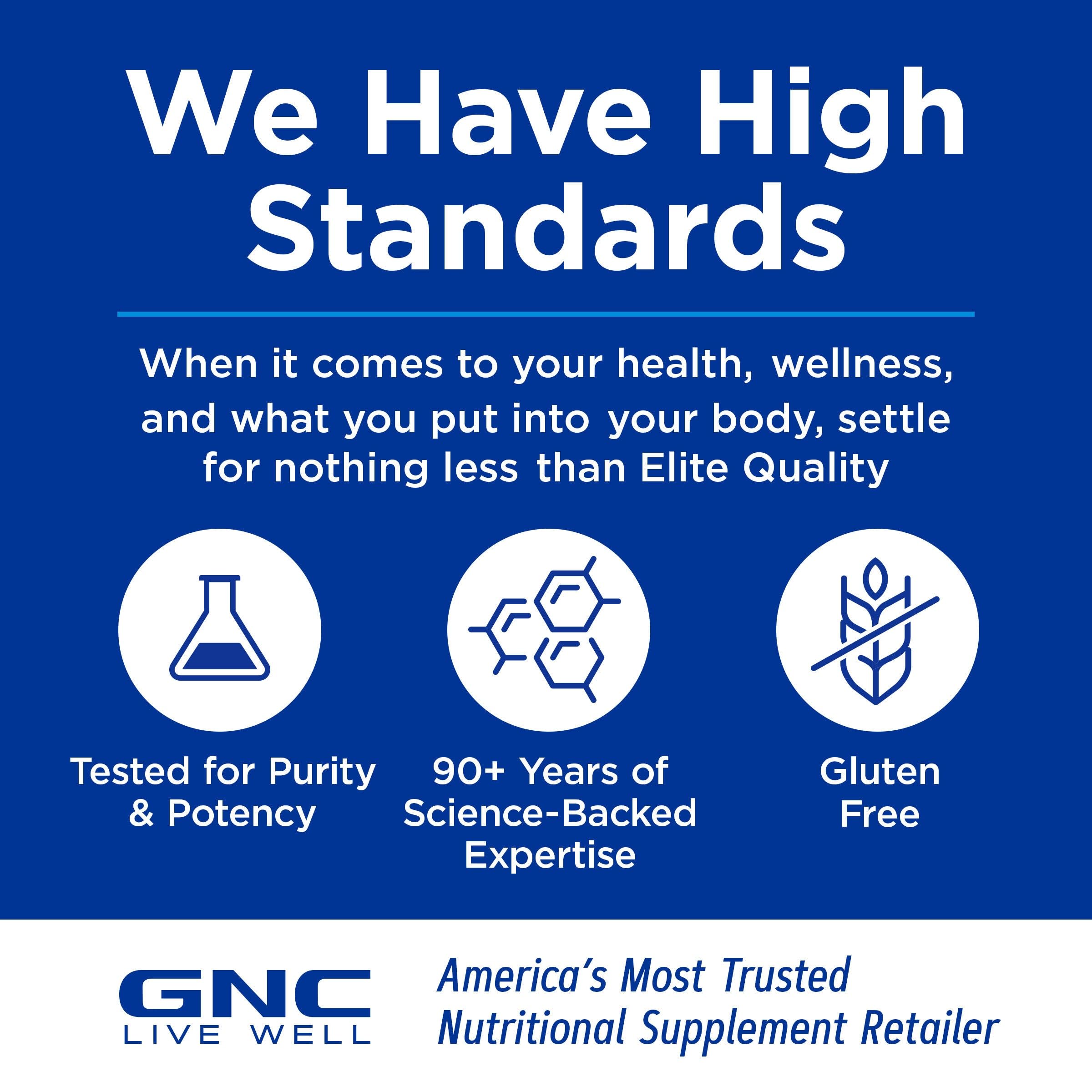 GNC Preventive Nutrition NMN, 150 mg, NAD+ Booster Supplement for Cellular Energy & DNA Repair, Anti-Aging Support, 60 Capsules, Gluten Free, 60 svg GNC uk supplements