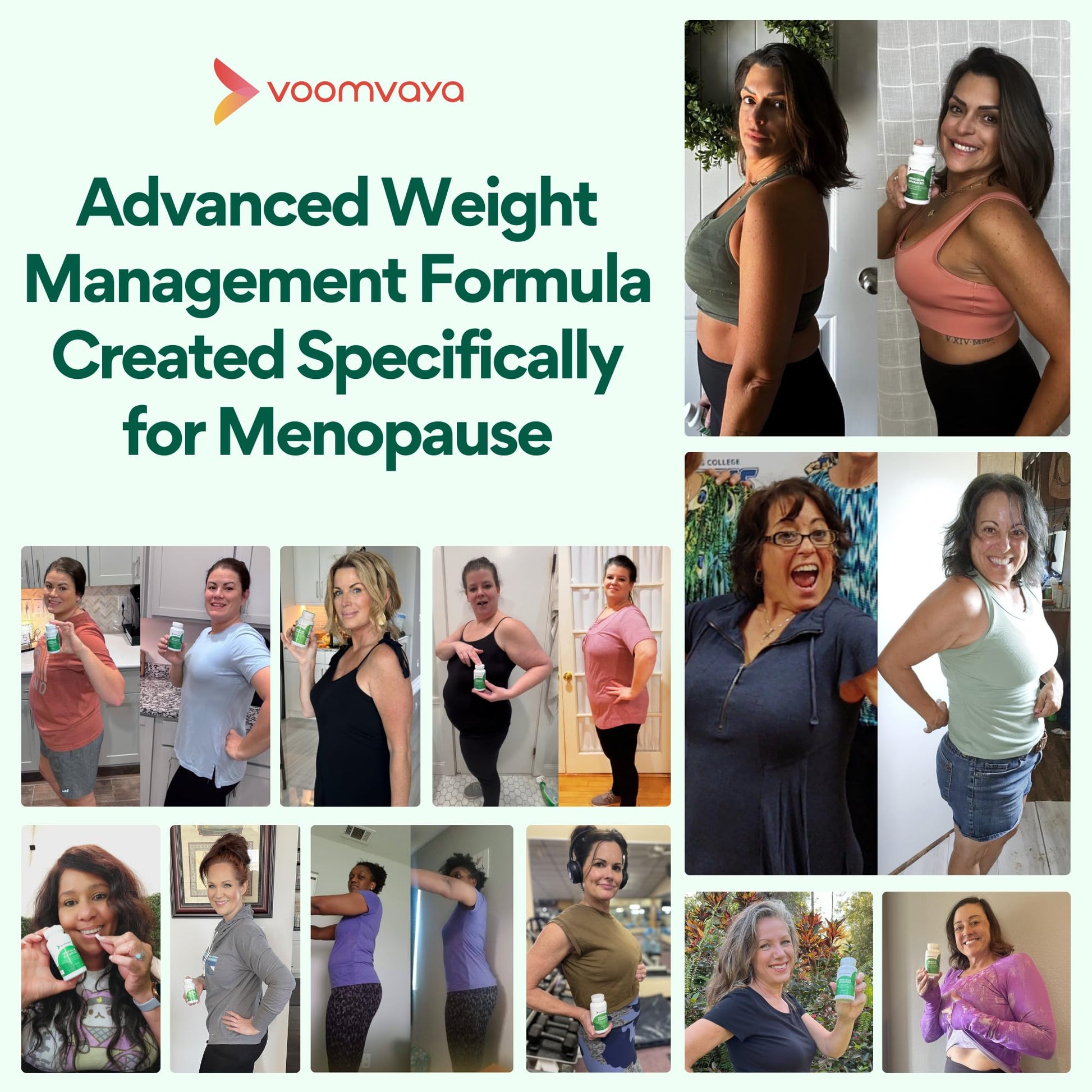 VoomVaya MenoSlim Advanced Menopause Weight Loss for Women – Menopause & Perimenopause Supplement for Women – Supports Healthy Metabolism & Overall Wellness – 60 Capsules VoomVaya uk supplements
