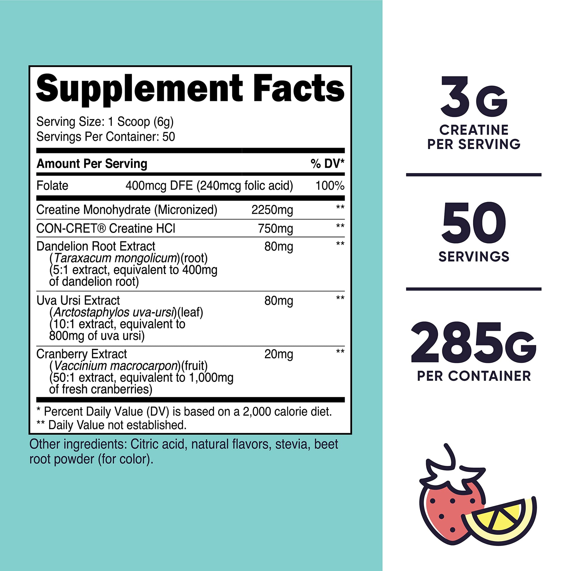 Nutricost Creatine Monohydrate Powder for Women, Micronized, Strawberry Lemonade Nutricost uk supplements