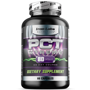 Iron Labs Nutrition PCT Xtreme - PCT Supplement for Men - 30 Day Course - Post Cycle Support Booster (80 Capsules) Iron Labs Nutrition uk supplements