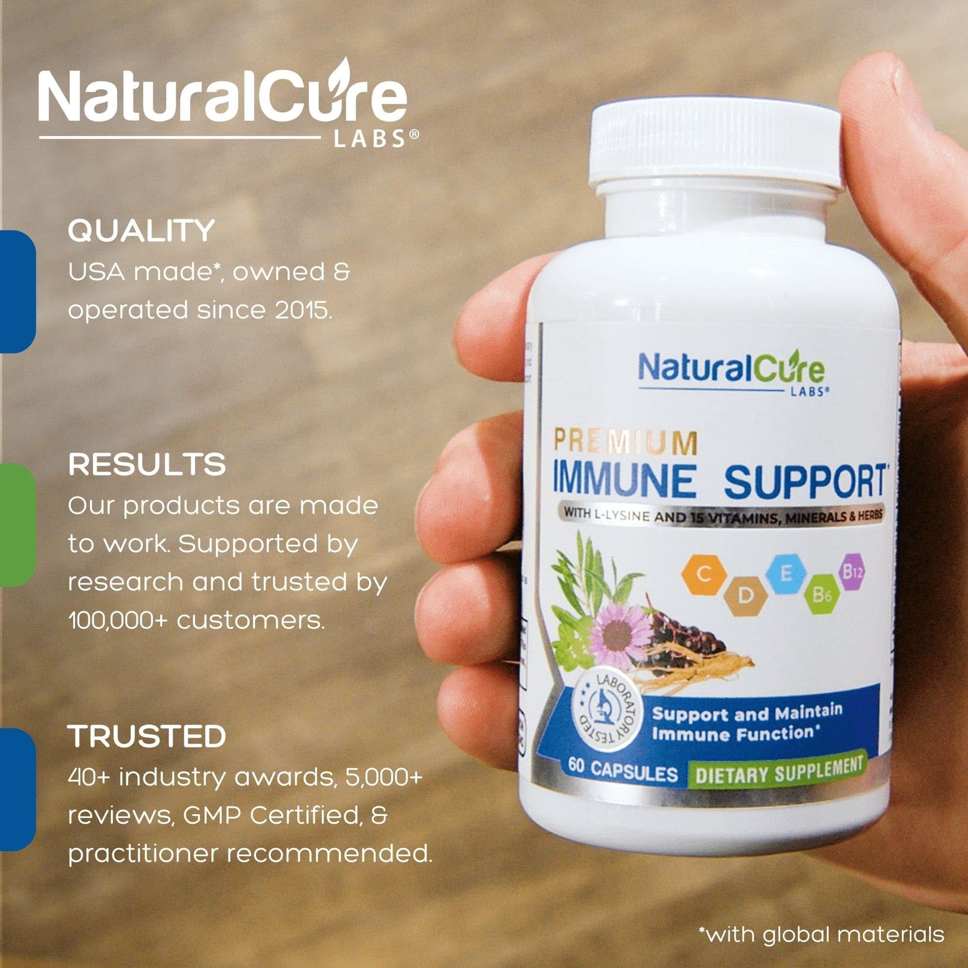 Natural Cure Labs Premium Immune Support Natural Cure Labs uk supplements