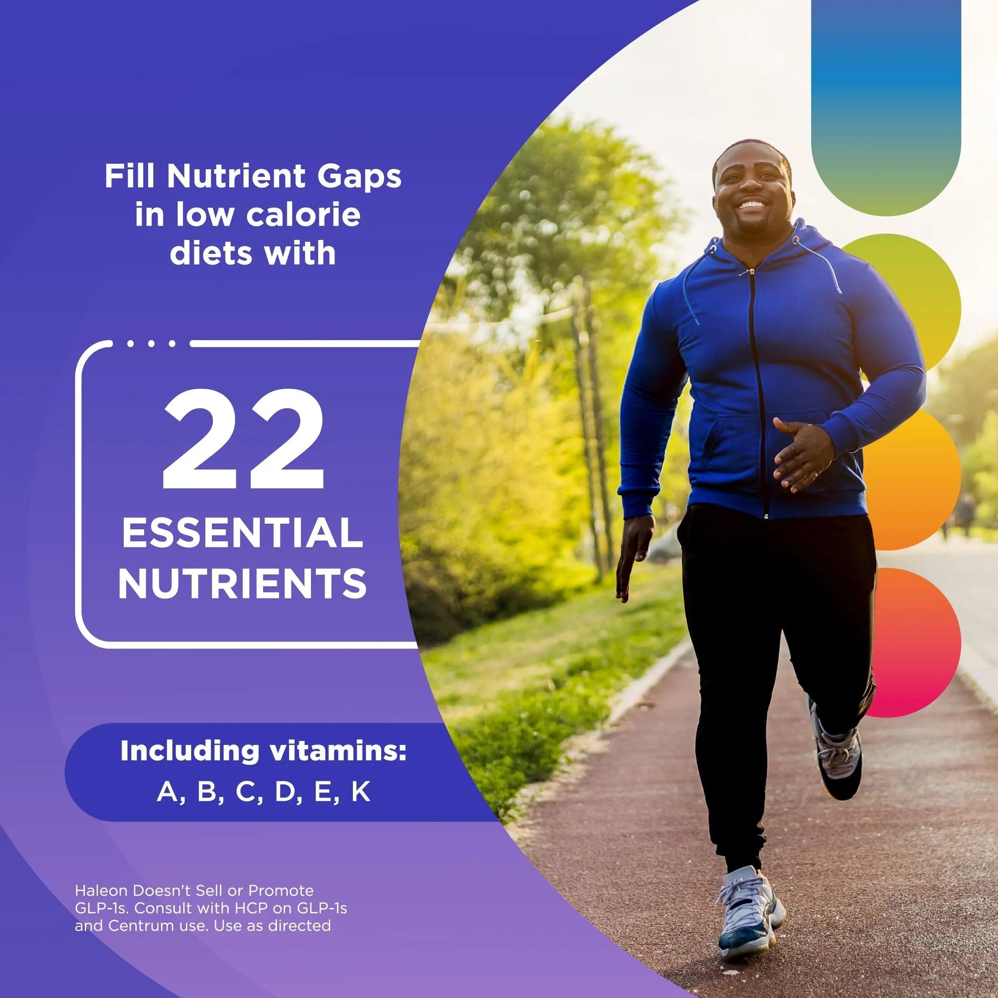 Centrum Nutrient Replenish GLP-1 Nutrition Support Multivitamin for Whole Body Health and Appearance - 180 Tablets, 6 Month Supply Centrum uk supplements