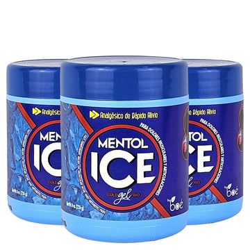 BOÉ COSMETICS Mentol Ice Cold Gel 8 oz (3 Pack) Pain Relief Gel for Muscles & Joints – Fast-Acting Analgesic for Arthritis, Back Pain, Cramps, Sprains & Headaches – Non-Greasy & Quick Absorption BOÉ COSMETICS uk supplements