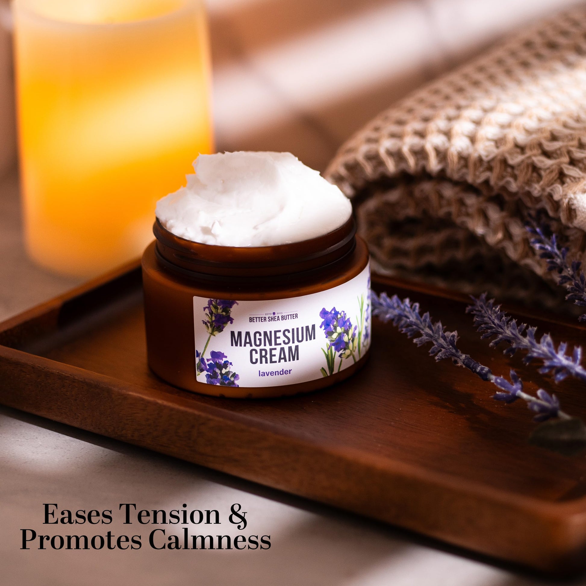 Better Shea Butter Magnesium Cream | Lavender | Relieves Leg Cramps and Muscle Tension | Night Lotion for Pregnancy, Kids and Baby | Handcrafted with Organic Ingredients Better Shea Butter uk supplements
