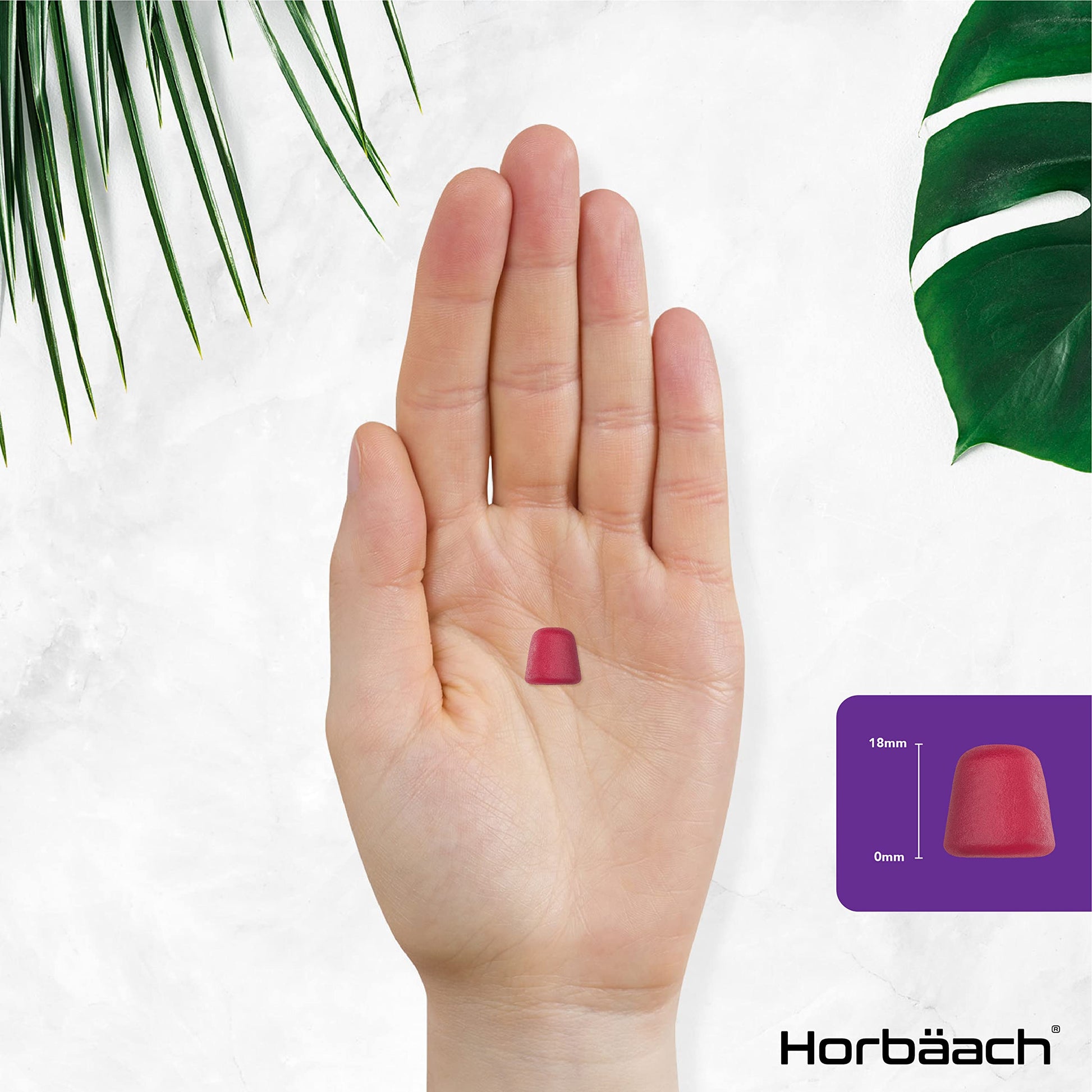 Biotin Gummies 10,000mcg | 90 Vegan Vitamins | Natural Strawberry Flavour Horbäach uk supplements