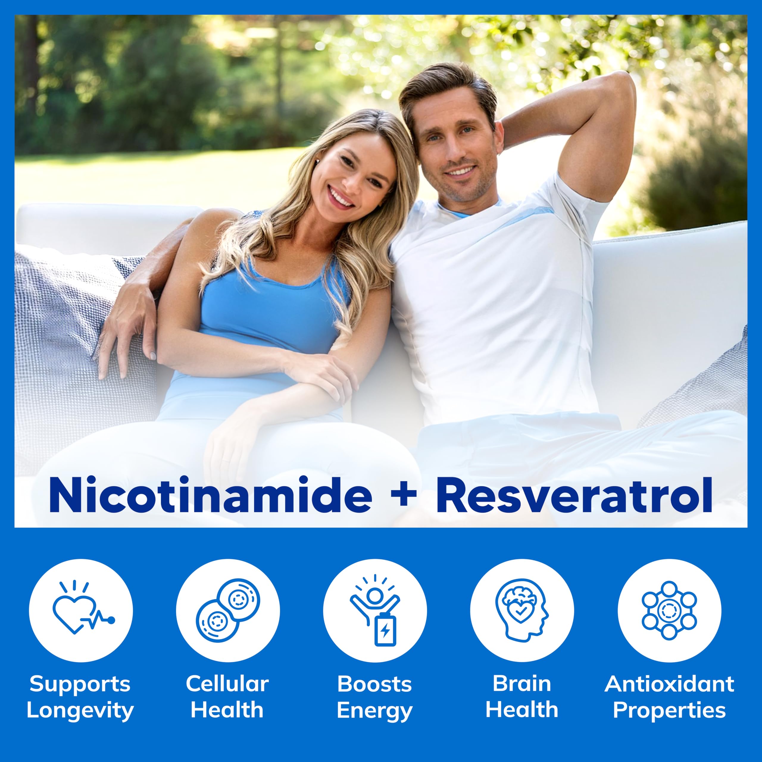 aSquared Nutrition Nicotinamide with Resveratrol - 120 Veggie Capsules - Vitamin B3 500mg (Niacinamide Flush Free) - Supplement Pills to Support NAD, Skin Cell Health & Energy aSquared Nutrition uk supplements