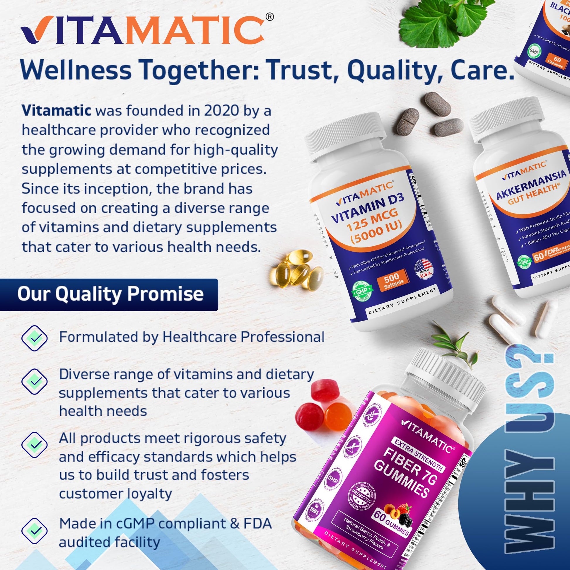 Vitamatic Boric Acid Vaginal Capsule Shell Suppositories 600 mg USP Grade Boric Acid in Vegetarian Capsule Shell - 60 Count Vitamatic uk supplements