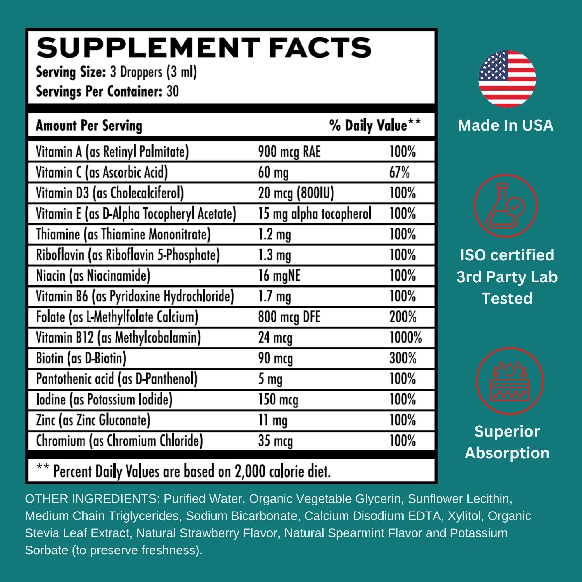 Vitaminally Liposomal Women's Liquid multivitamin Iron Free Drops| Sugar Free | Non-GMO | Gluten Free | Supports Immune System, Bone Health and Energy Metabolism Vitaminally uk supplements