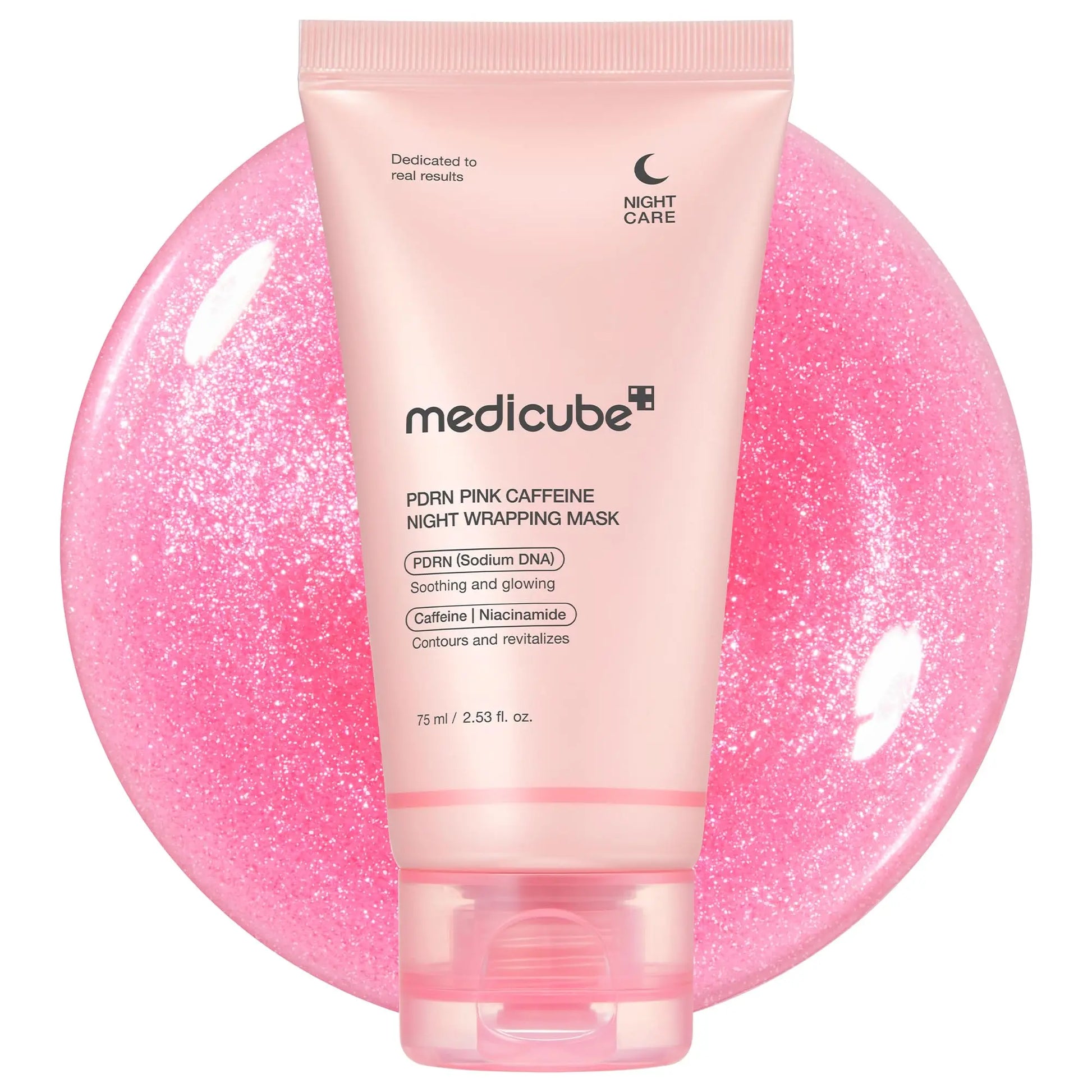 medicube Wrapping Mask PDRN Caffeine Overnight Peel Off Facial Mask | Firming, Depuffing & Hydration | Caffeine, Collagen For Refined, Glass Skin & Face Contour Support | Korean Skin Care, 2.53 fl.oz medicube uk supplements