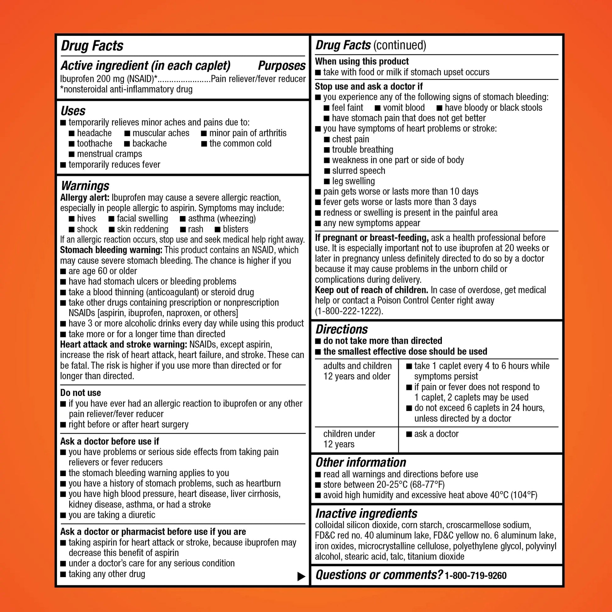 Amazon Basic Care Ibuprofen Tablets, 200 mg, Pain Reliever/Fever Reducer for Headache, Backache, Menstrual Pain and Body Aches, 100 Count Amazon Basic Care uk supplements
