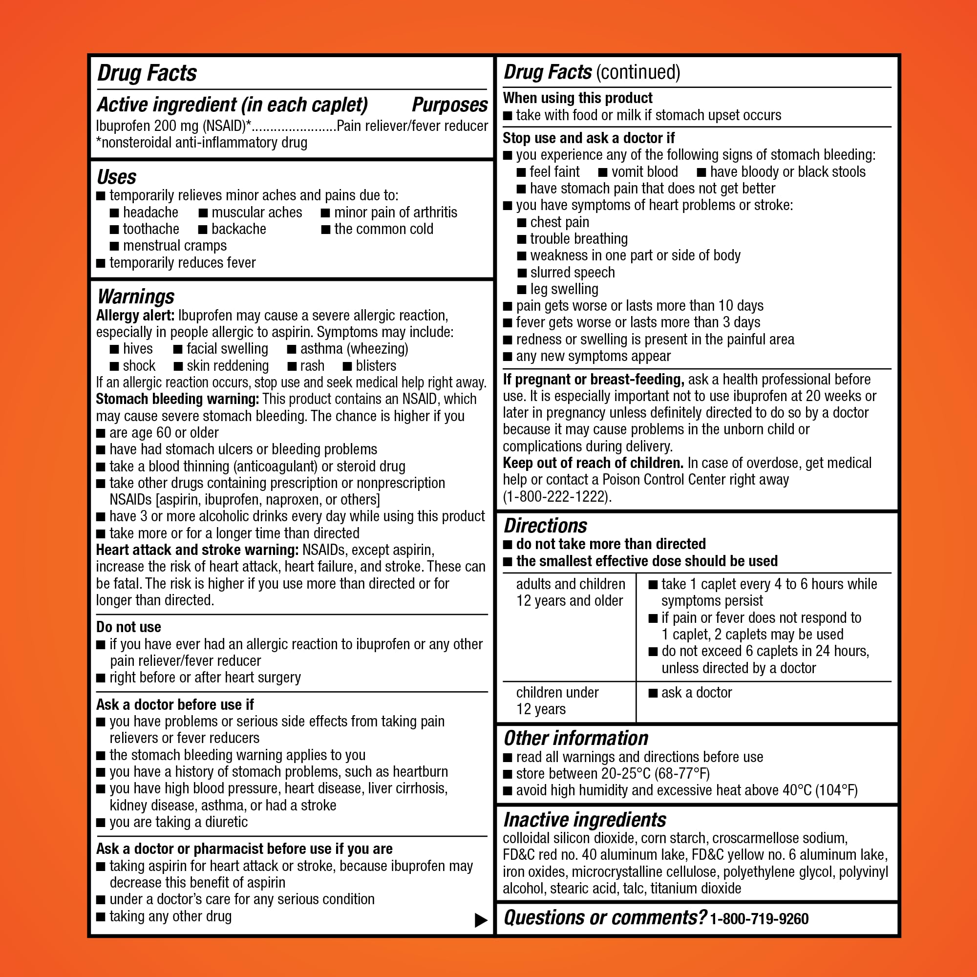 Amazon Basic Care Ibuprofen Tablets, 200 mg, Pain Reliever/Fever Reducer for Headache, Backache, Menstrual Pain and Body Aches, 100 Count Amazon Basic Care uk supplements