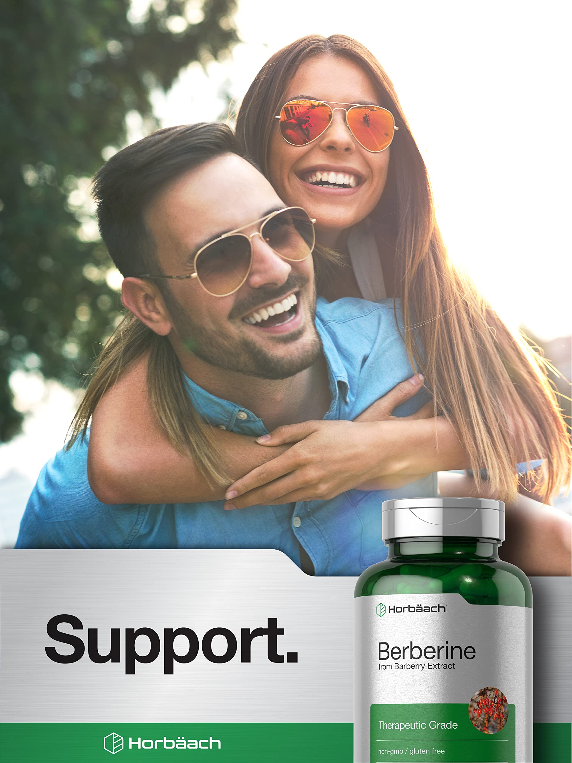 Berberine Supplement | 120 Capsules | Berberine HCl from Barberry Extract | Non-GMO Horbäach uk supplements